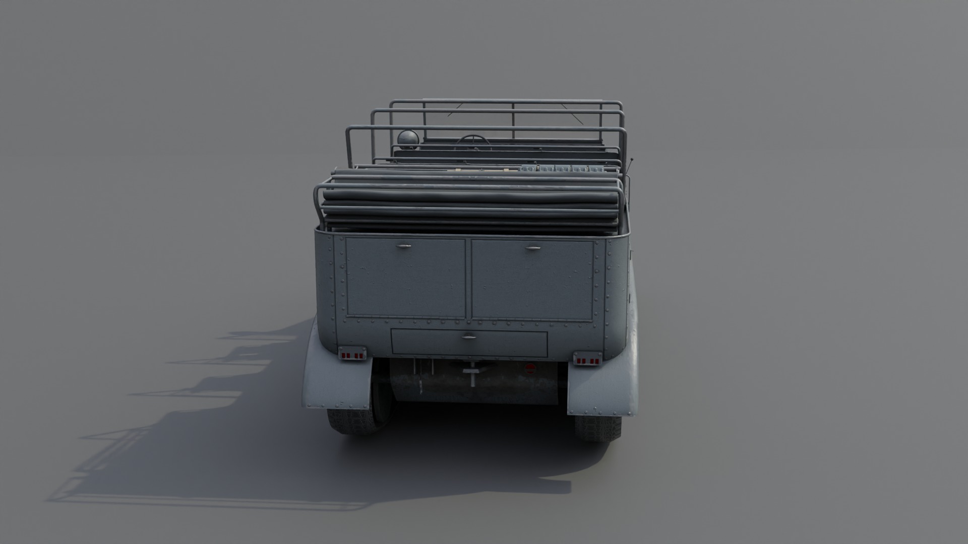 SdKfz7 Halftracked Artillery Tractor Low-poly 3D model_20