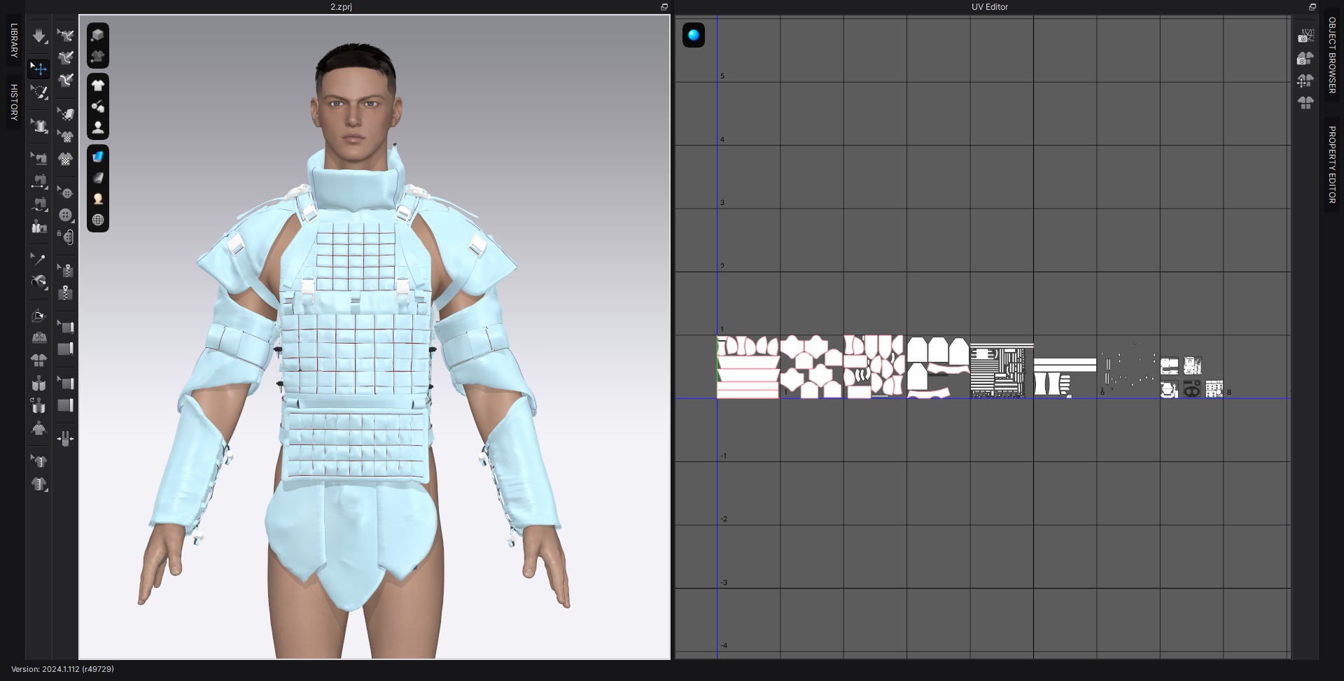 3D Male Military Vest 3D model_10