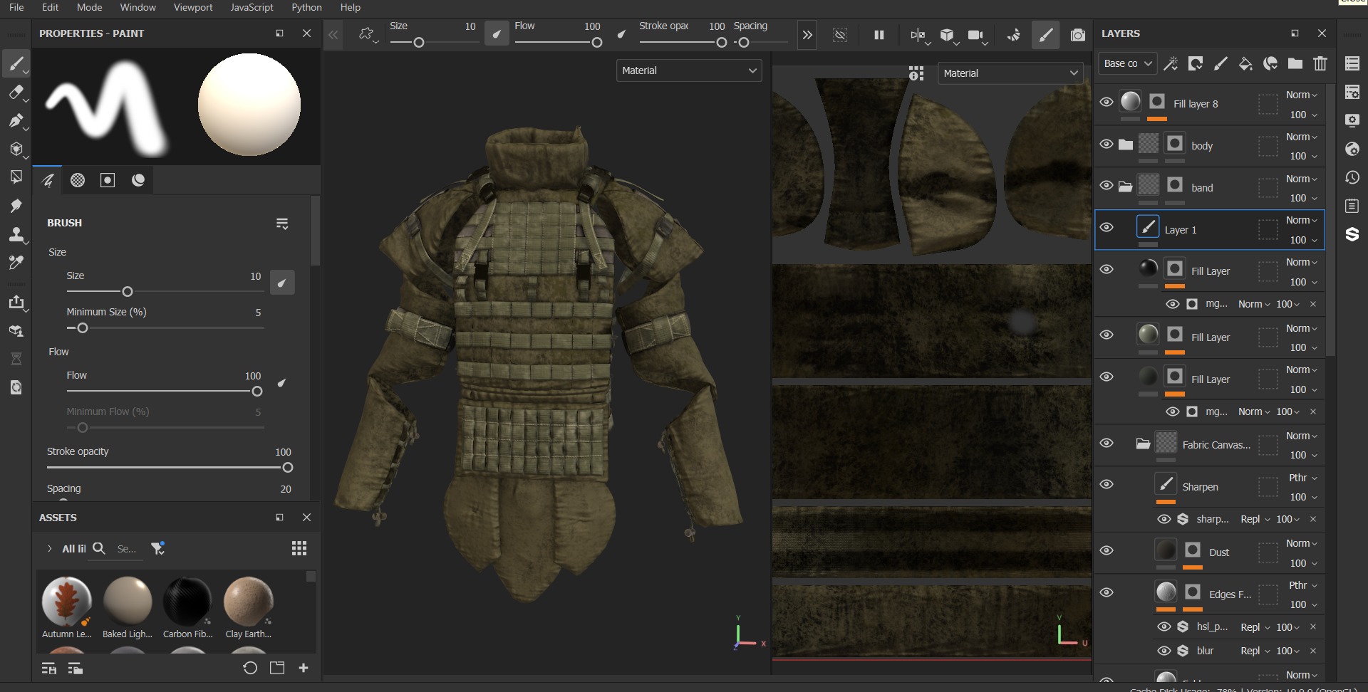 3D Male Military Vest 3D model_17