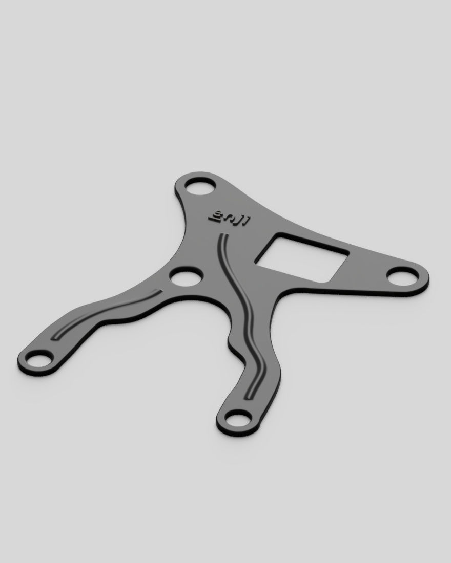 Triumph Street Triple 675 Gauge Bracket for Single Headlight 3D print model_2