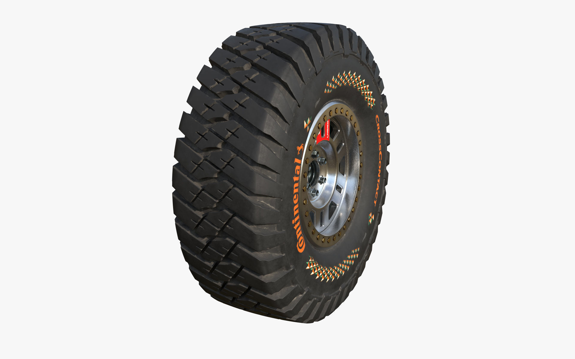 Tire Continental off road Extreme E 3D model_2