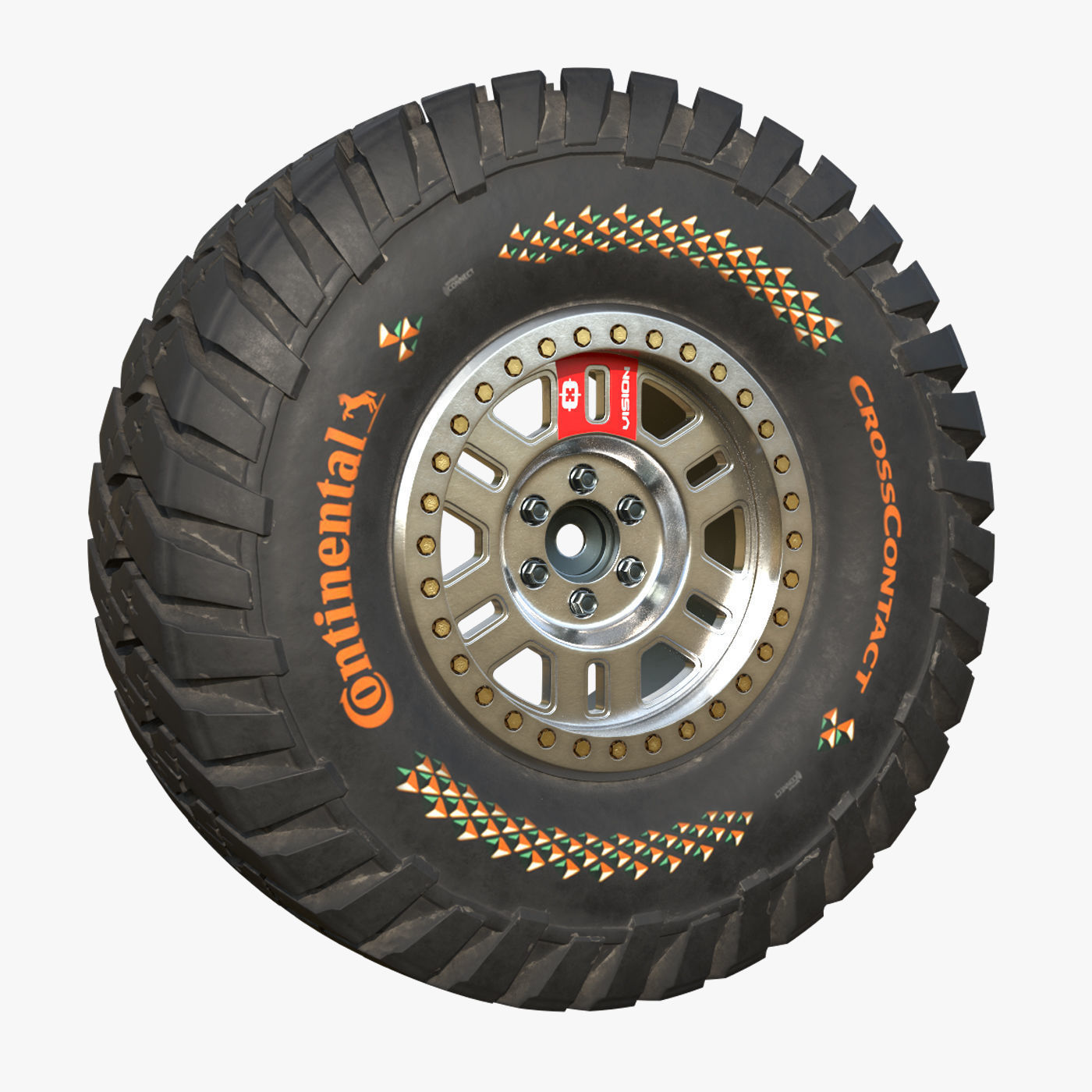 Tire Continental off road Extreme E 3D model_1