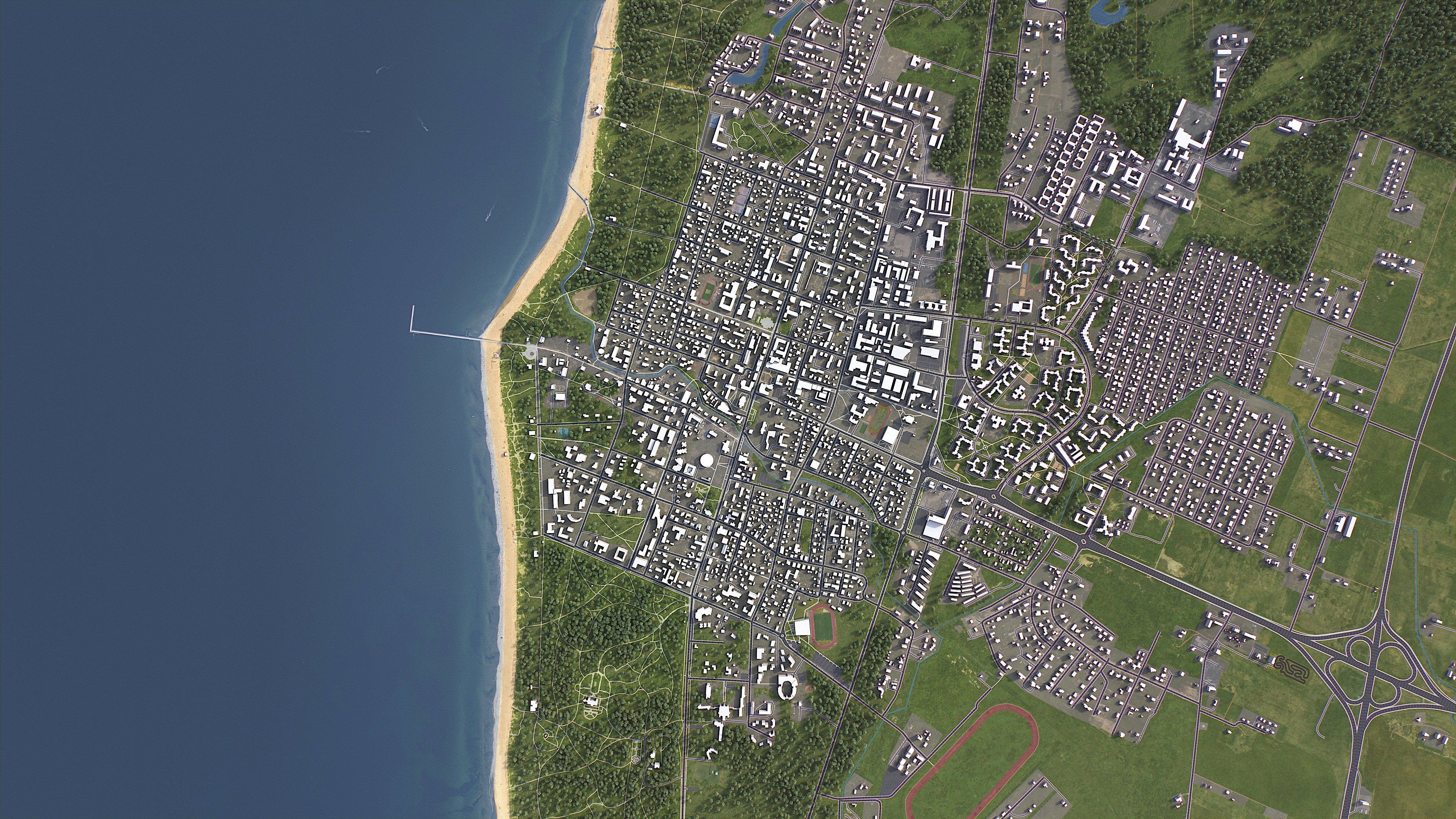 Palanga - 3D City Model Low-poly 3D model_5