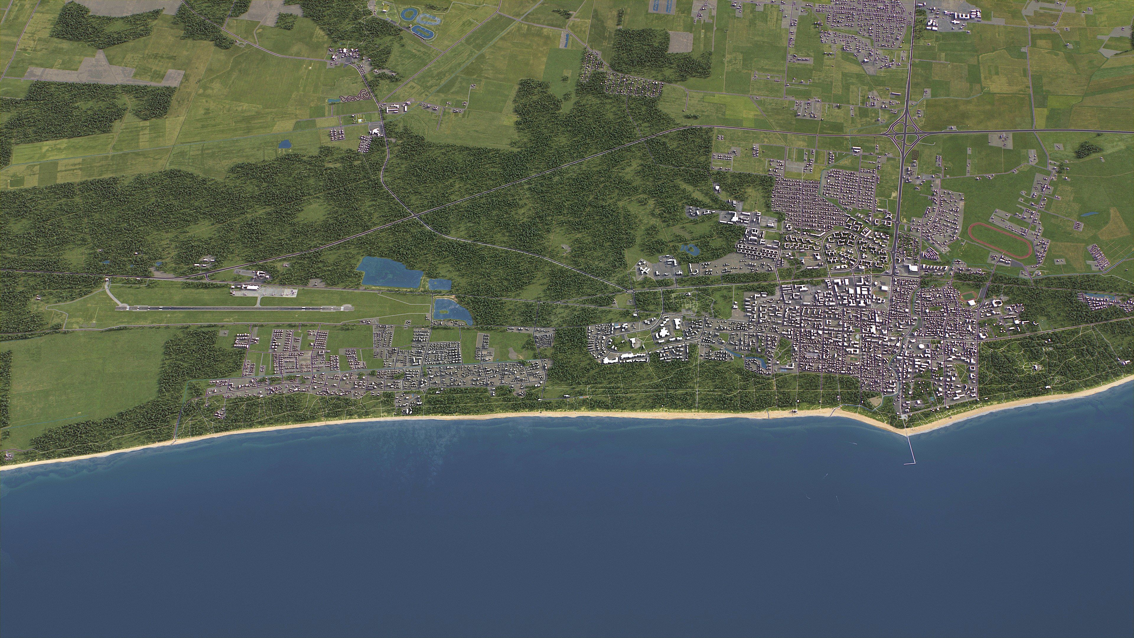 Palanga - 3D City Model Low-poly 3D model_7