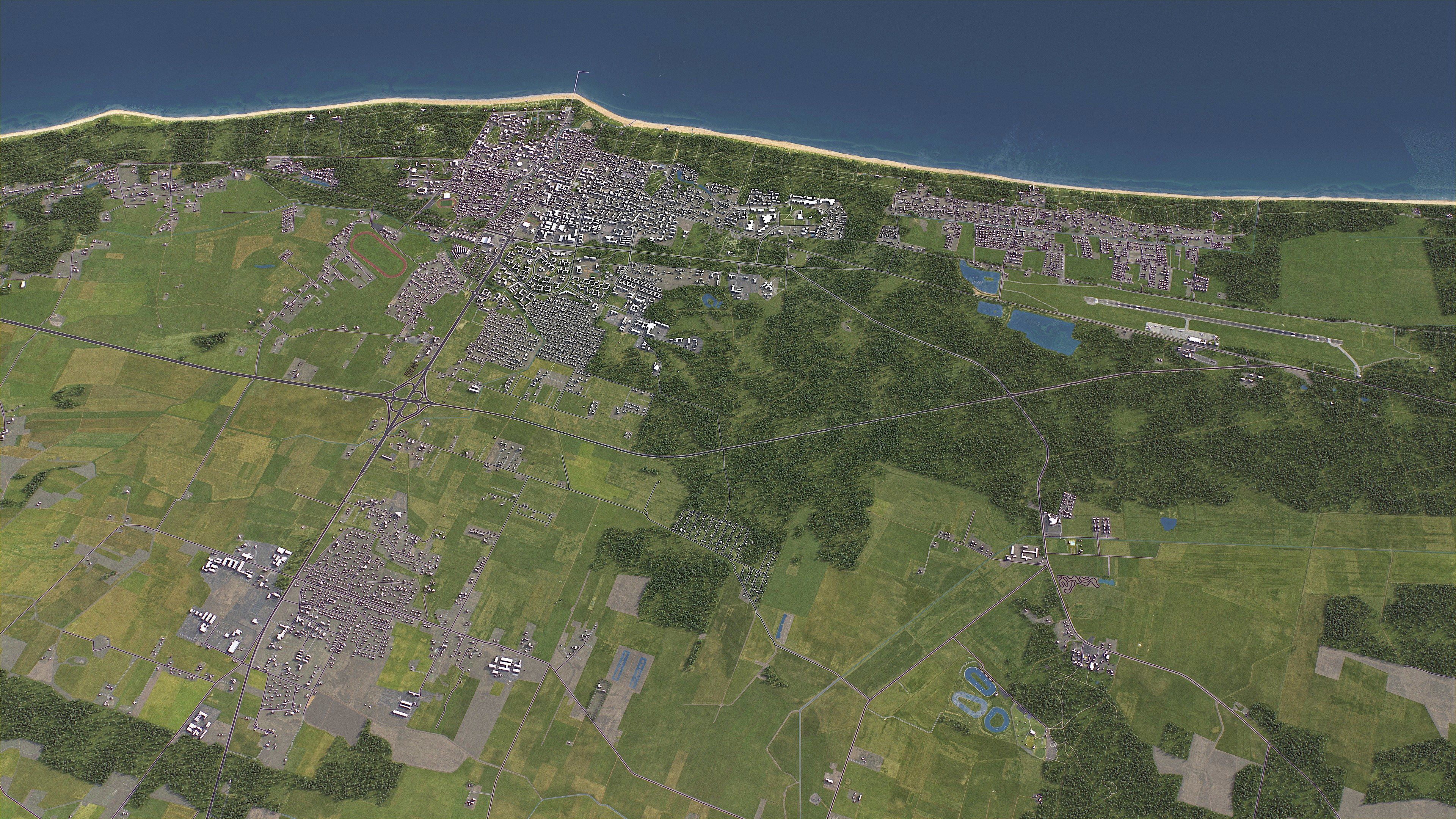 Palanga - 3D City Model Low-poly 3D model_8