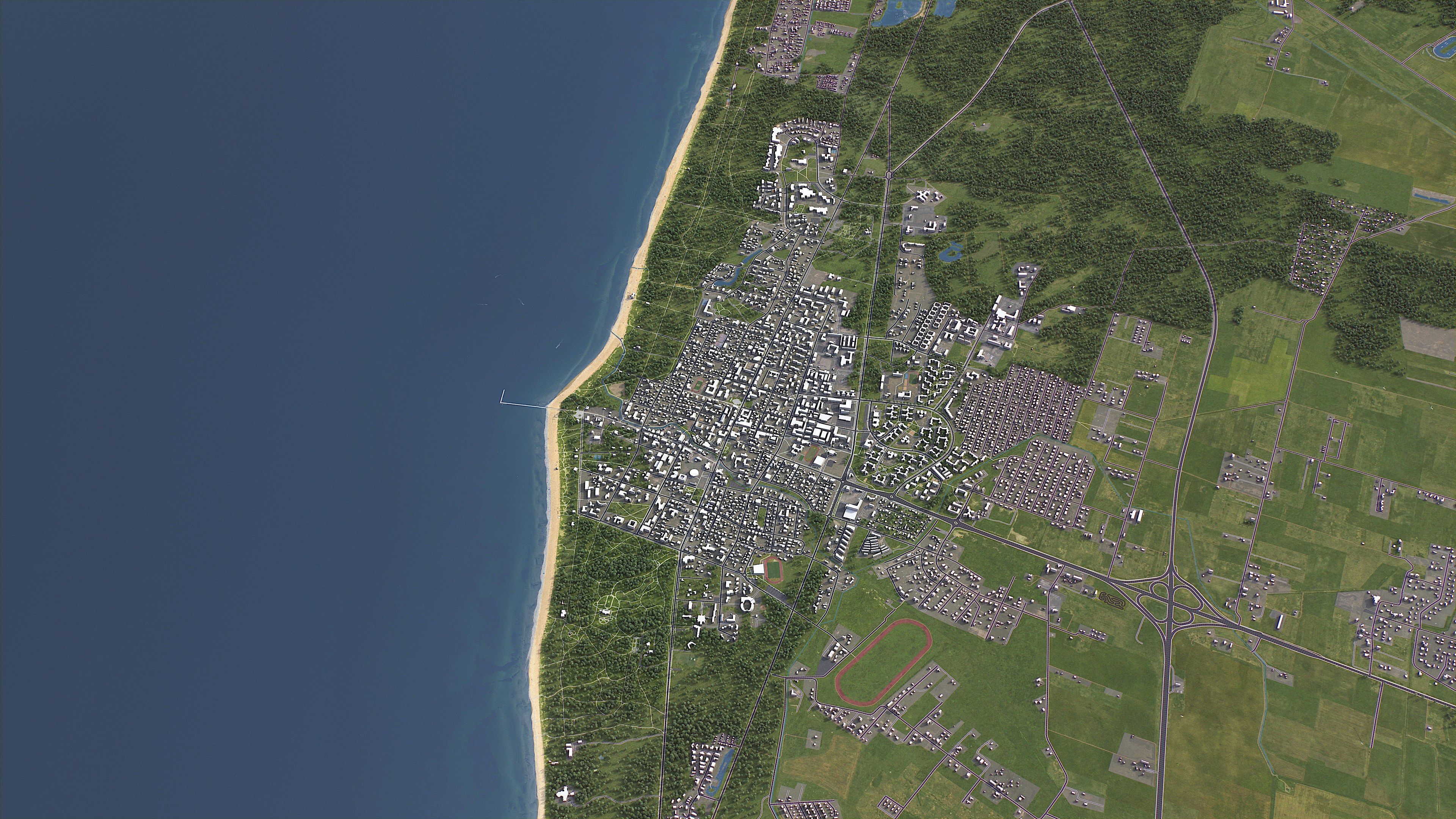 Palanga - 3D City Model Low-poly 3D model_6