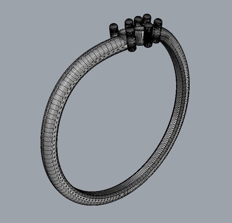 Diamond Ring 3D print model_15