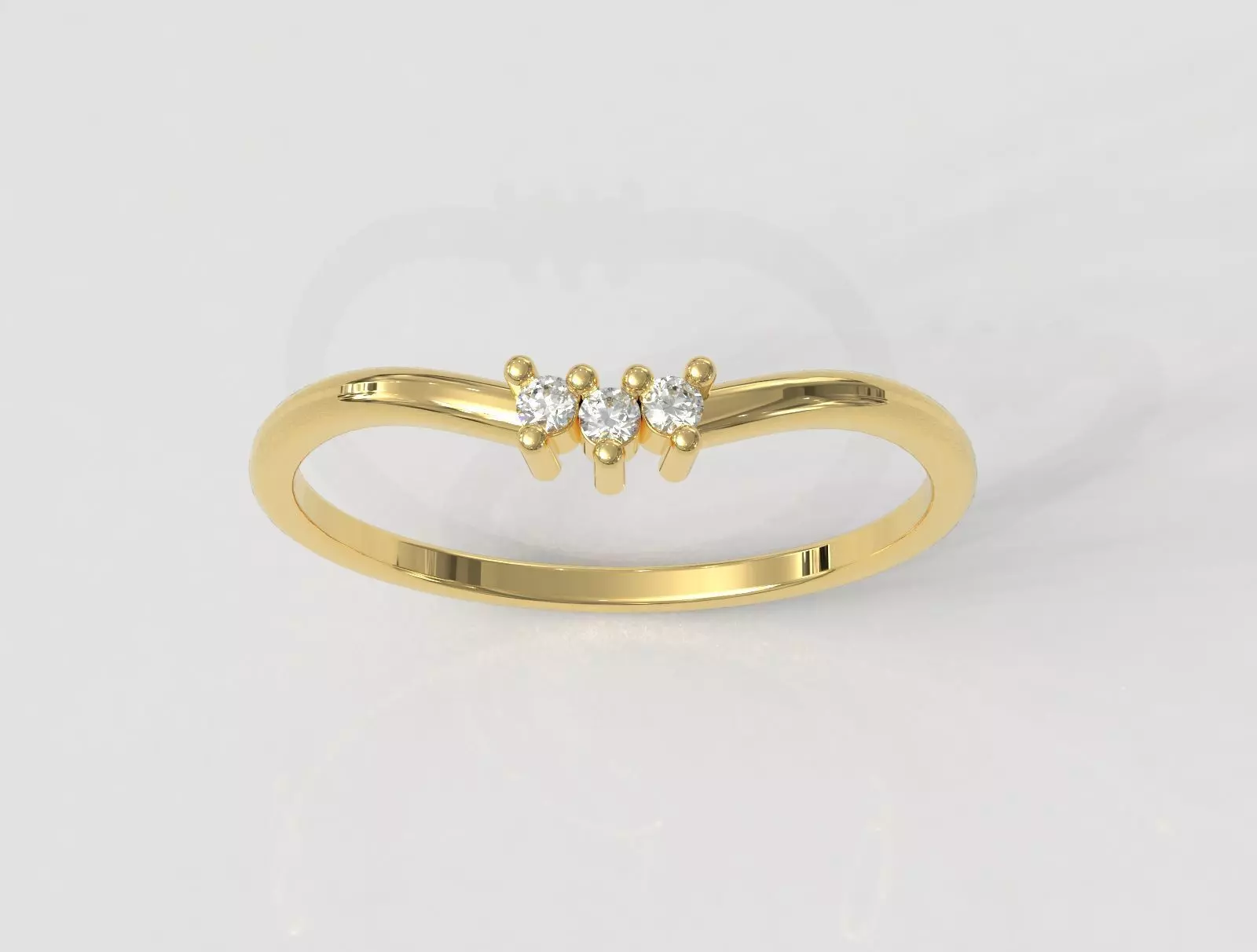 3 Diamond Ring 3D print model
