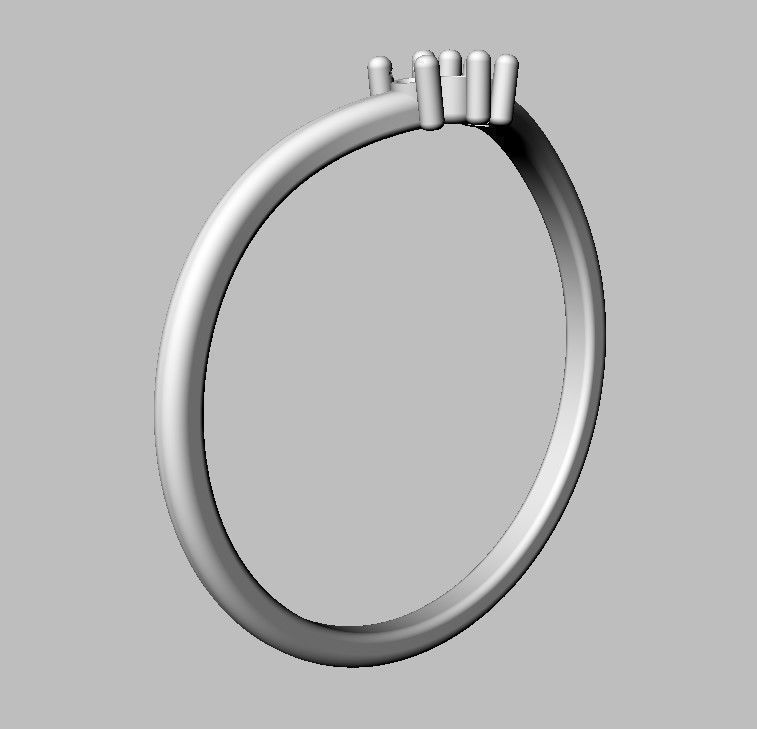 Diamond Ring 3D print model_8