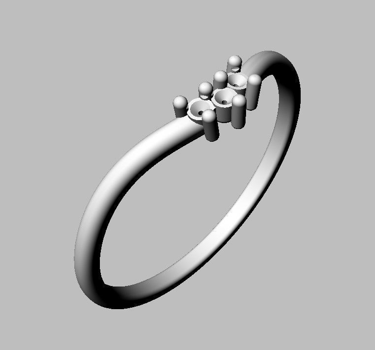 Diamond Ring 3D print model_11