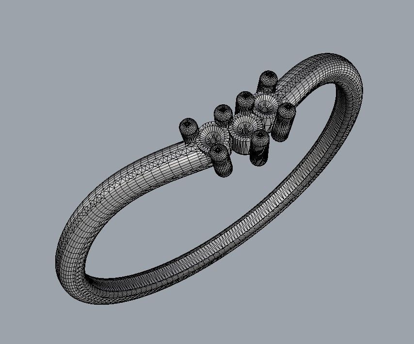 Diamond Ring 3D print model_18