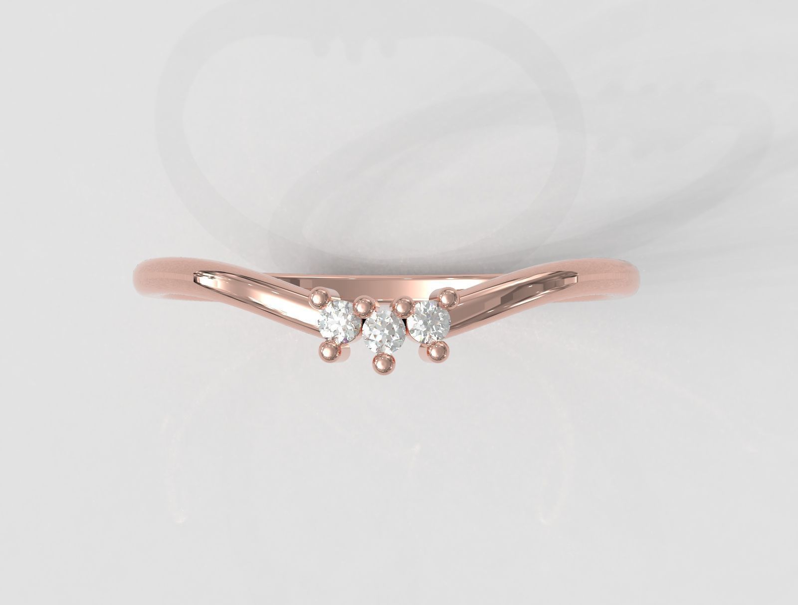 Diamond Ring 3D print model_2