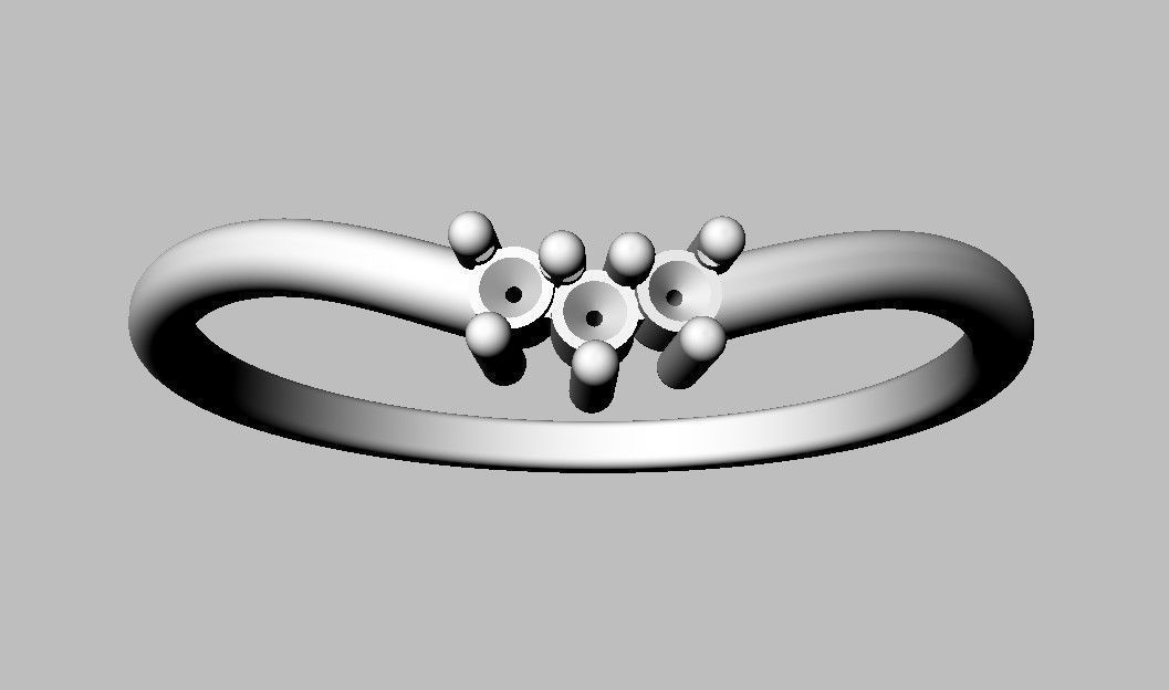 Diamond Ring 3D print model_6
