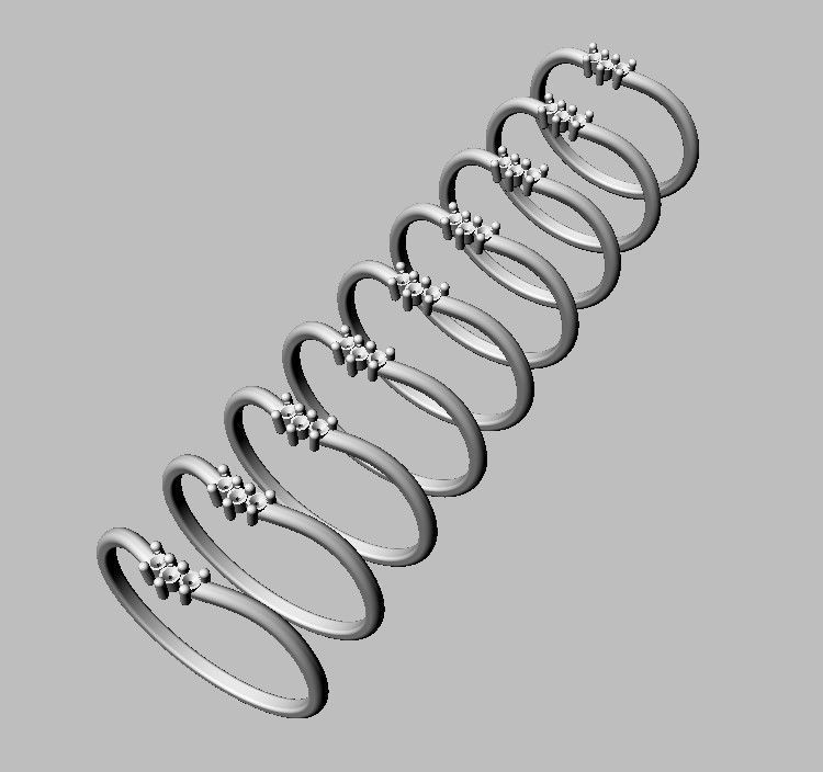 Diamond Ring 3D print model_5