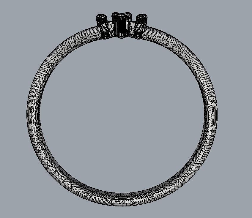 Diamond Ring 3D print model_19