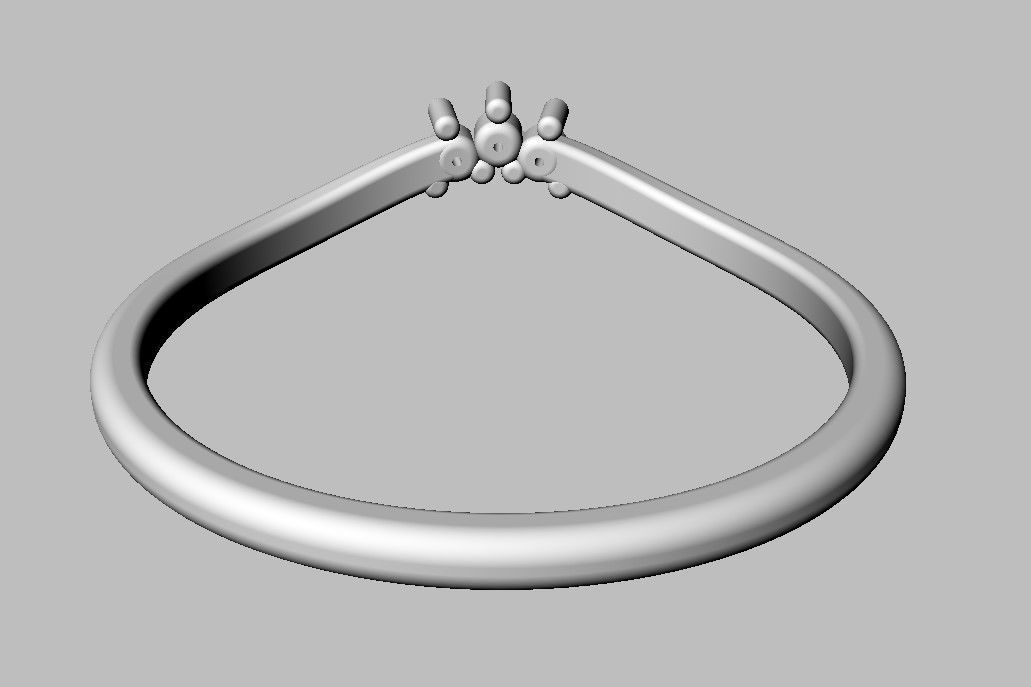Diamond Ring 3D print model_12