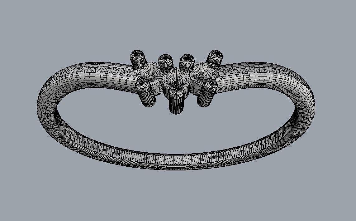 Diamond Ring 3D print model_13