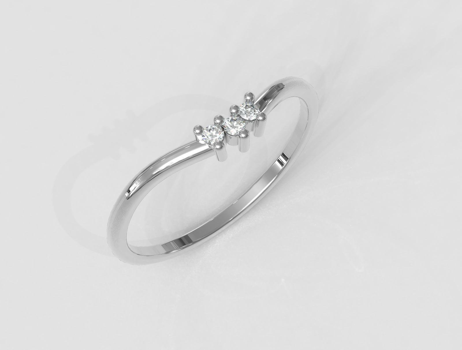 Diamond Ring 3D print model_1