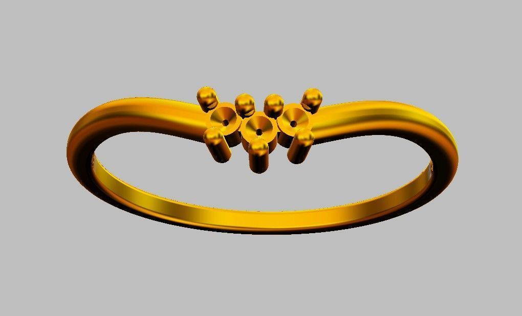 Diamond Ring 3D print model_20