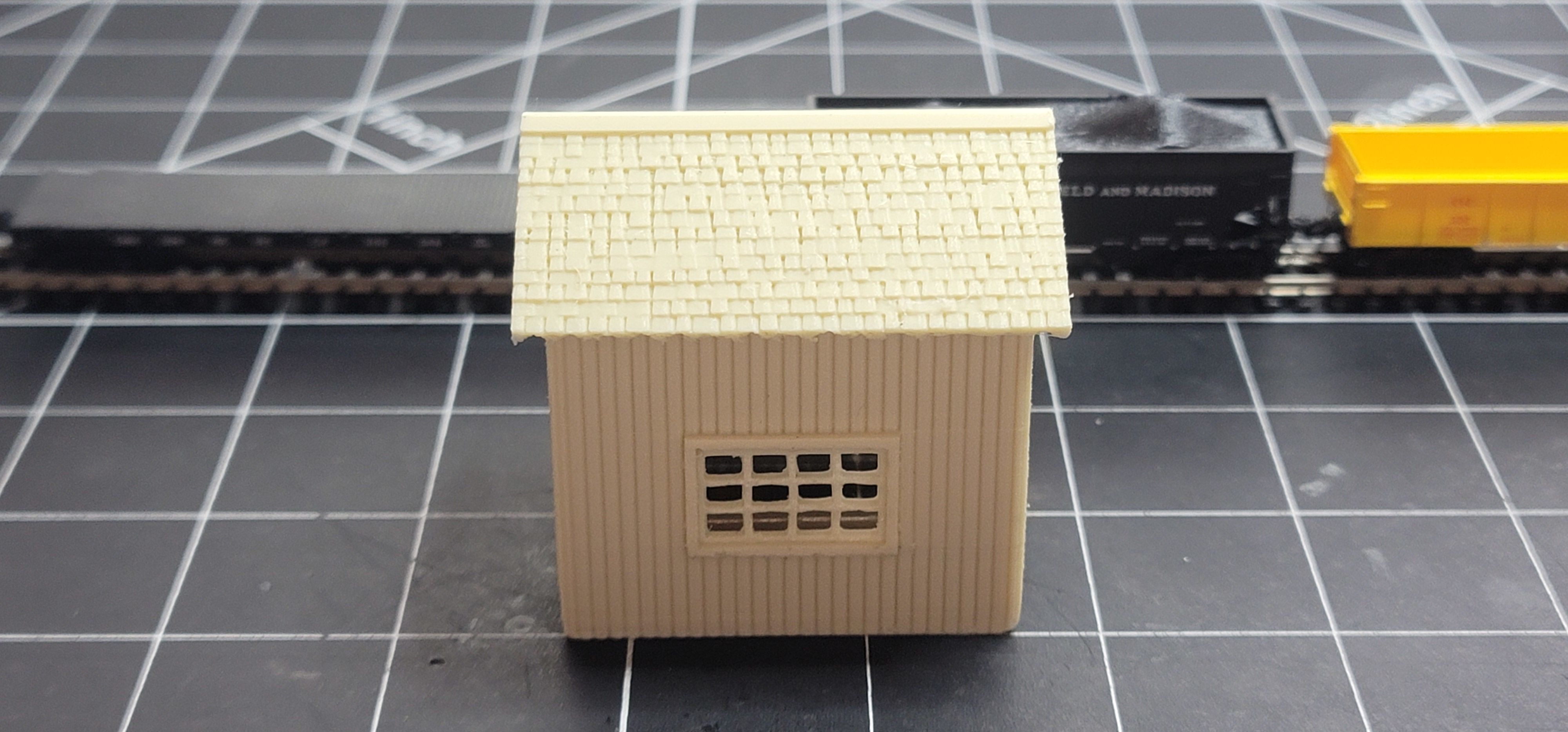 N-Scale Shunting Shack for Uncoupling N-Scale Trains 3D print model_10