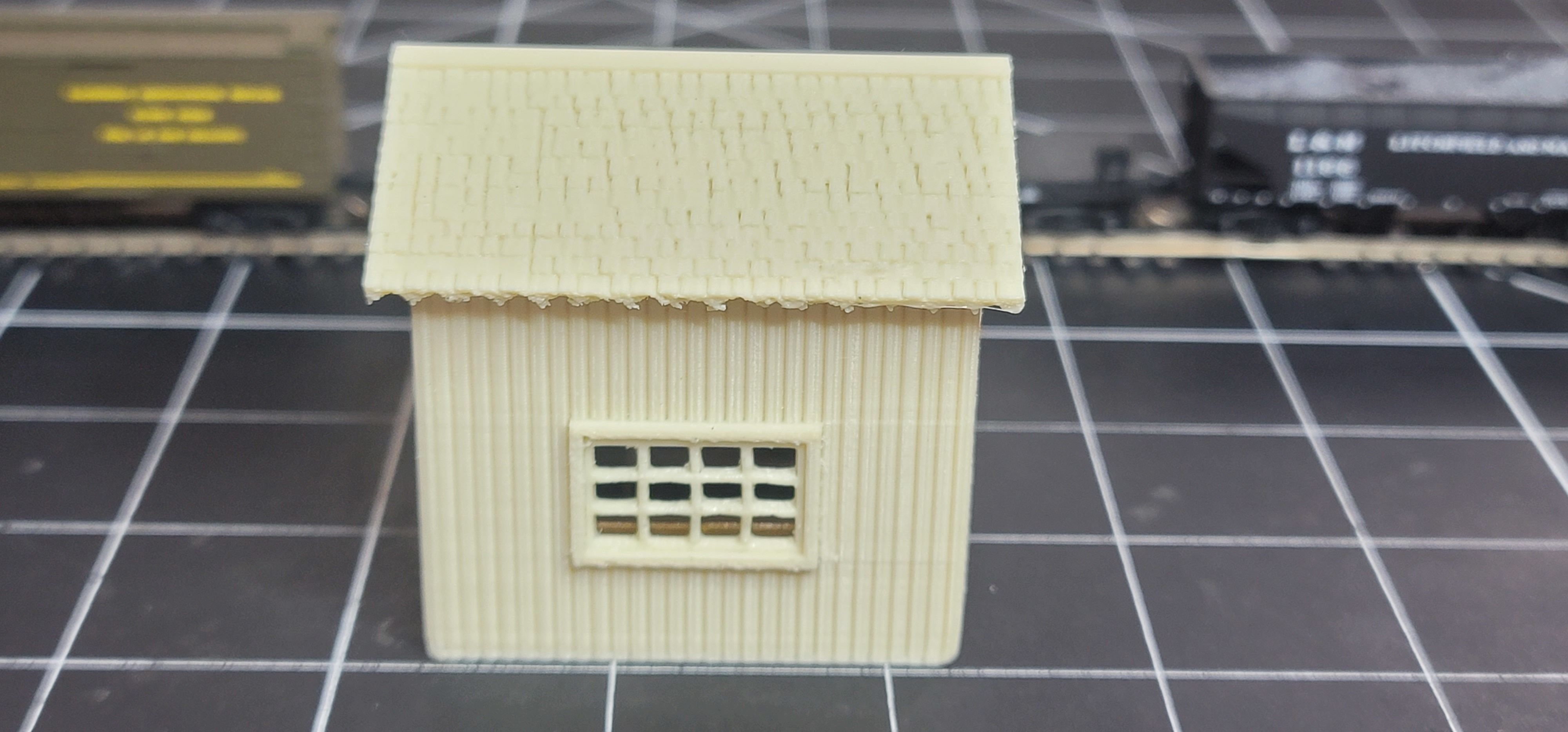 N-Scale Shunting Shack for Uncoupling N-Scale Trains 3D print model_2