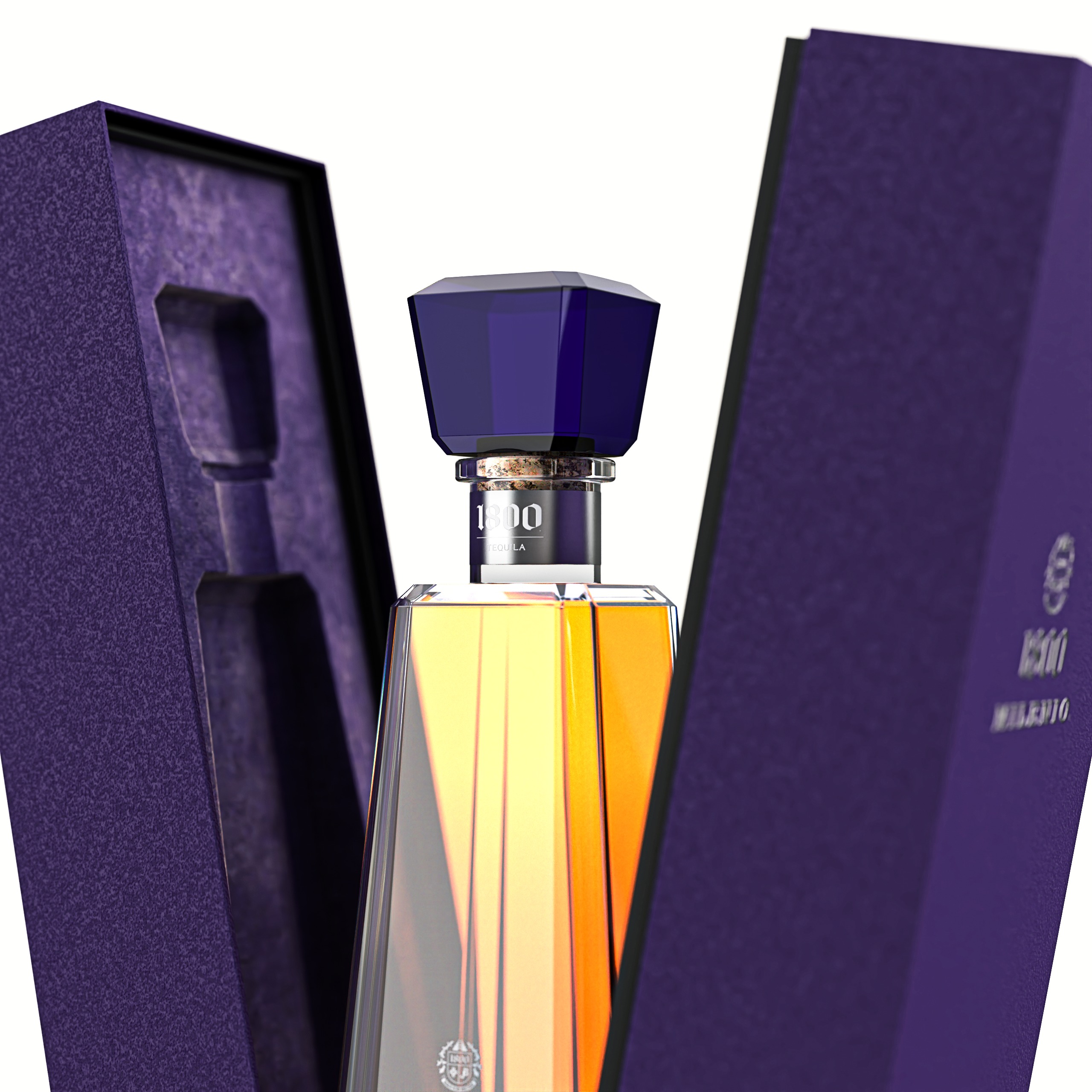 Tequila 1800 Milenio Bottle 3D model_3