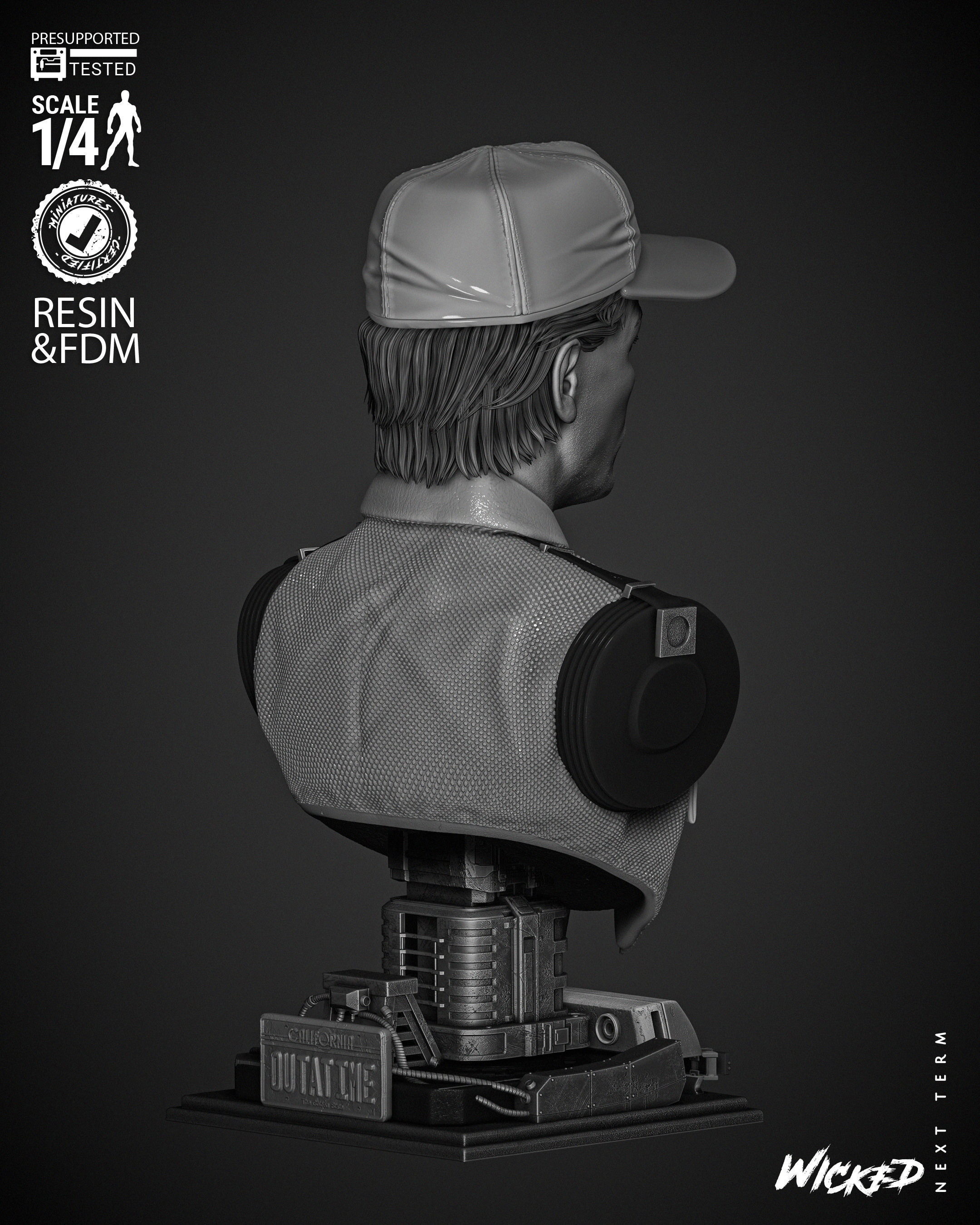 Wicked Movies Marty McFly Bust 3D print model_6