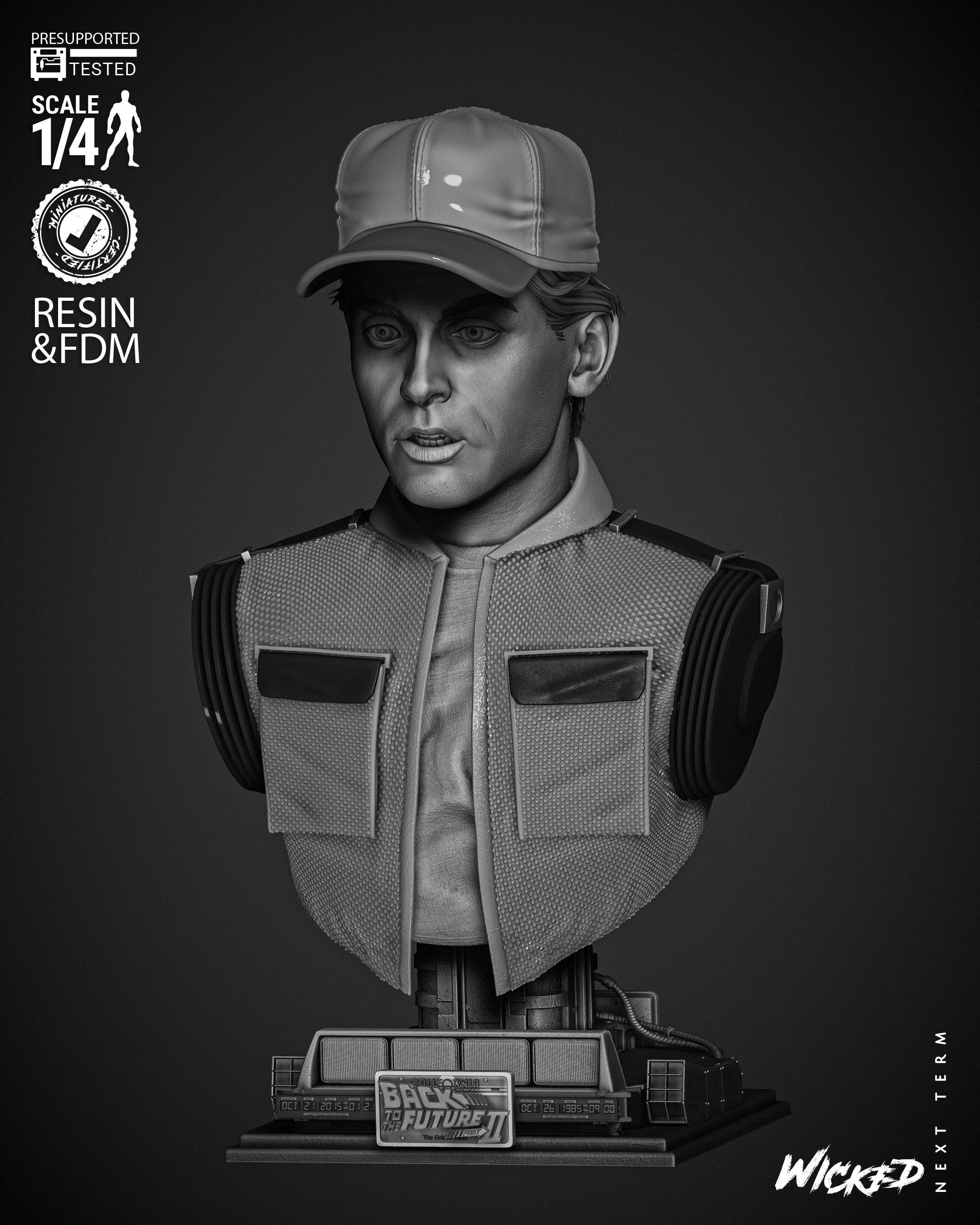 Wicked Movies Marty McFly Bust 3D print model_13
