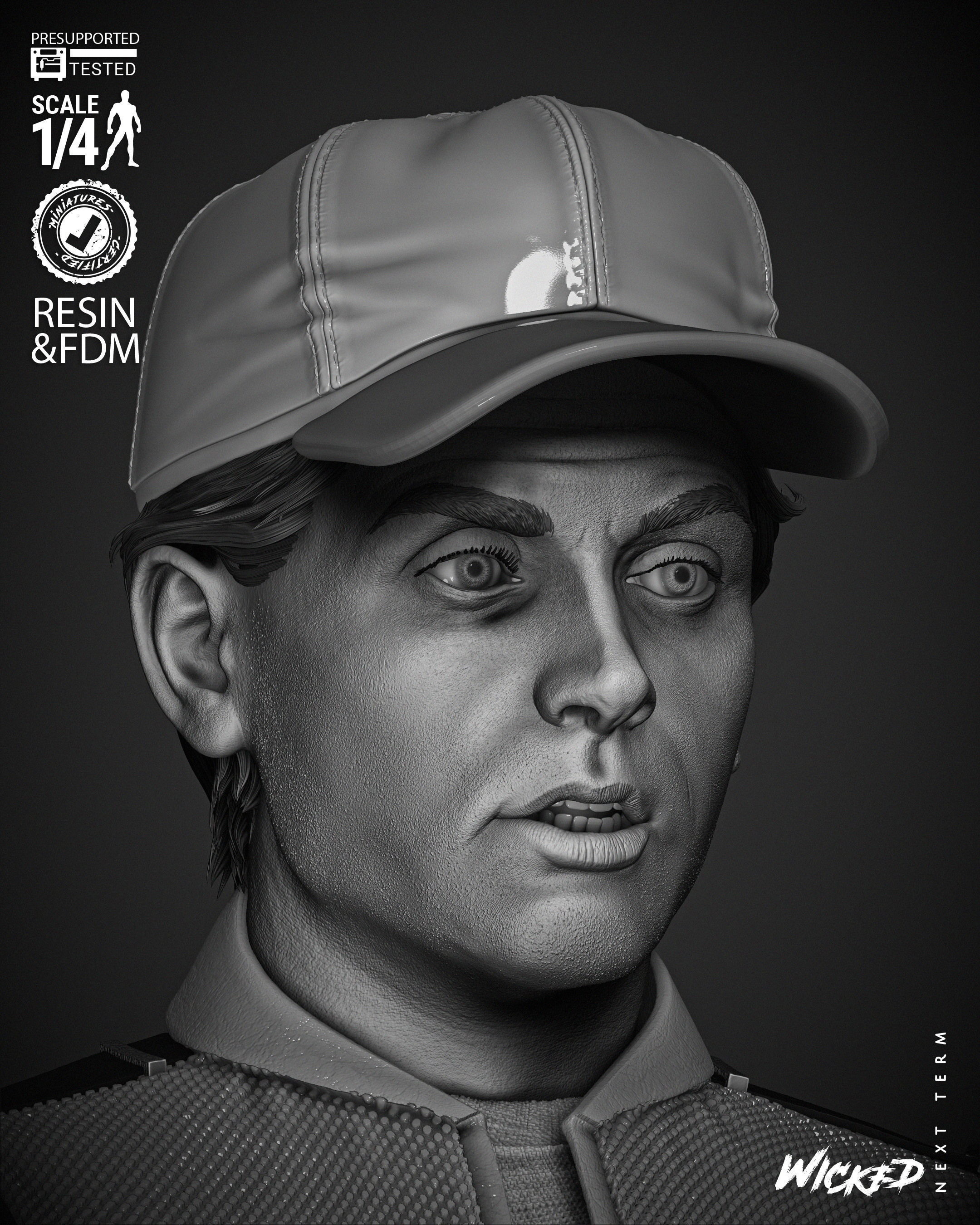 Wicked Movies Marty McFly Bust 3D print model_23