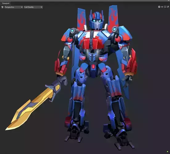 Transformers Low-poly 3D model