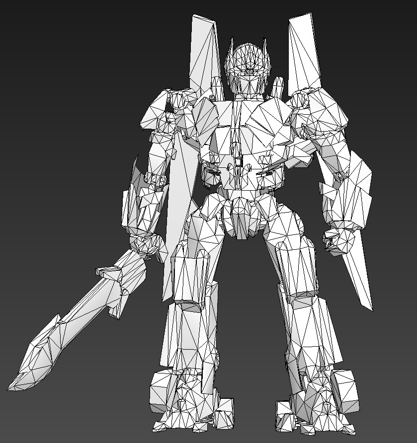 Transformers Low-poly 3D model_12