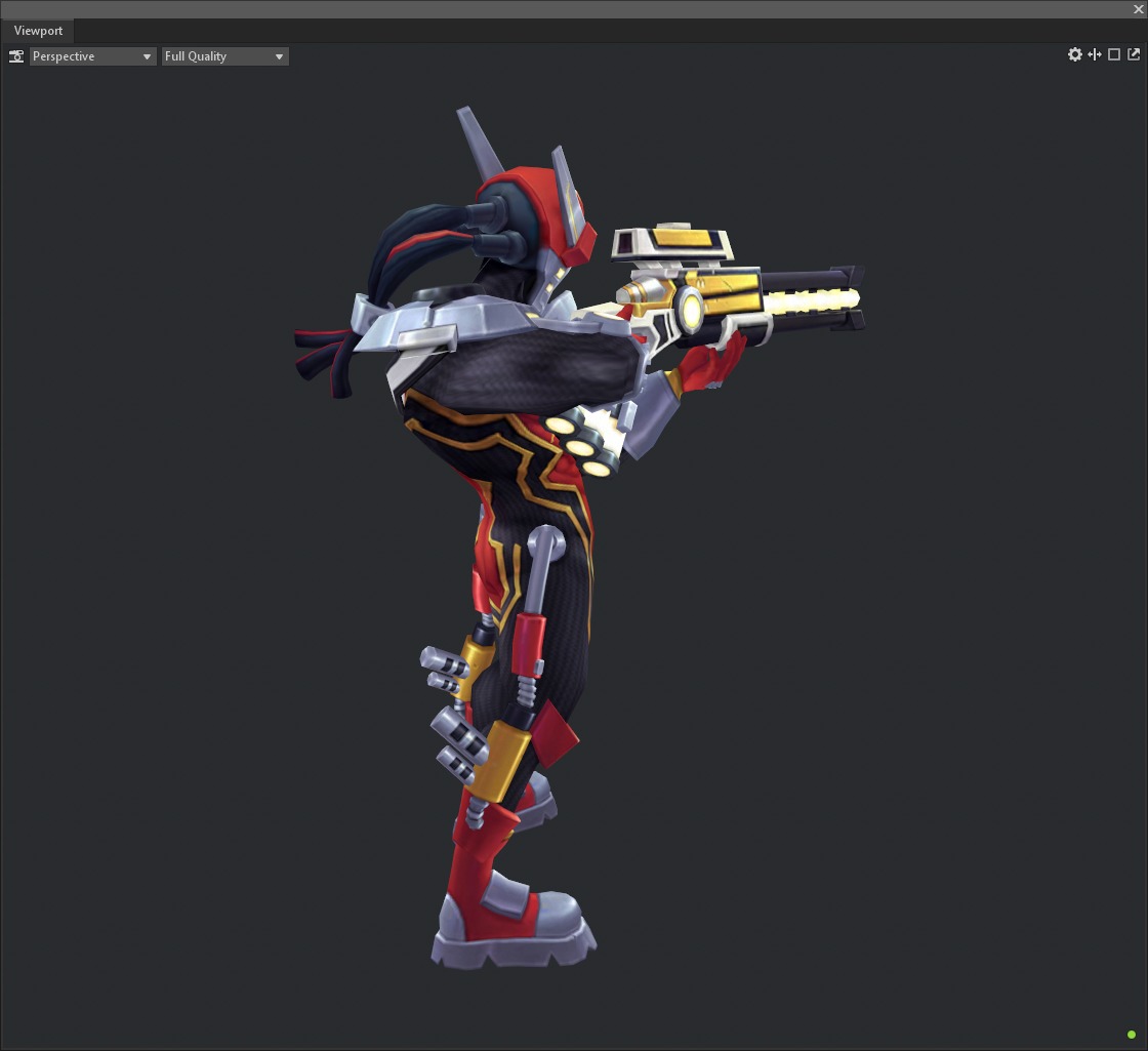 Sniper Low-poly 3D model_7