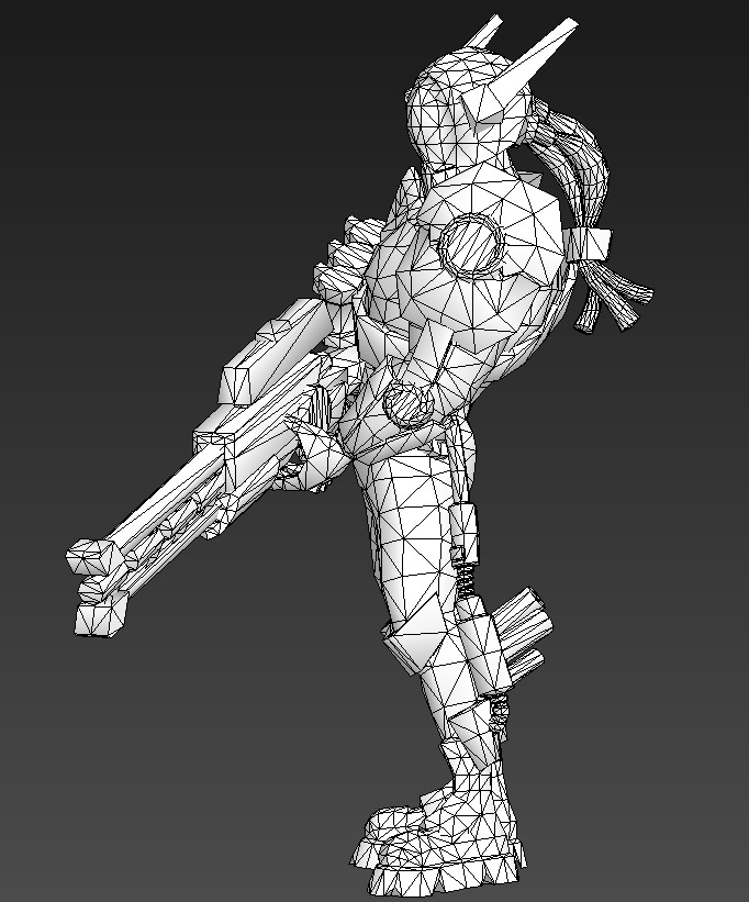 Sniper Low-poly 3D model_14