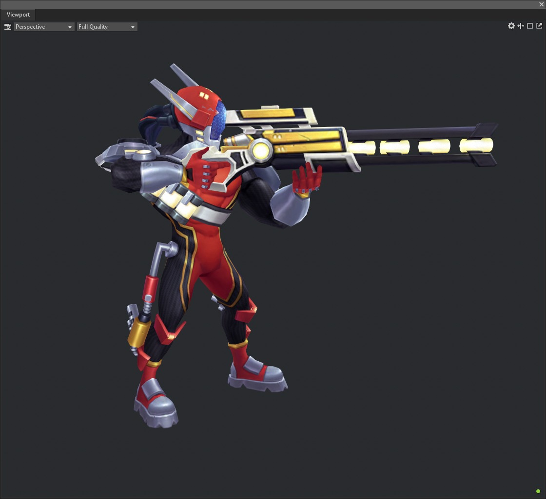 Sniper Low-poly 3D model_8