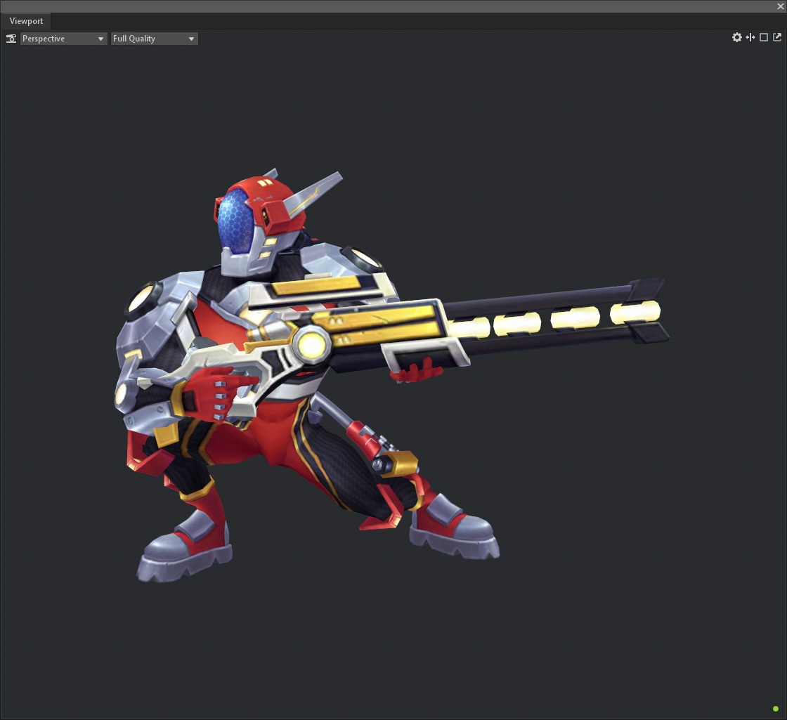 Sniper Low-poly 3D model_9