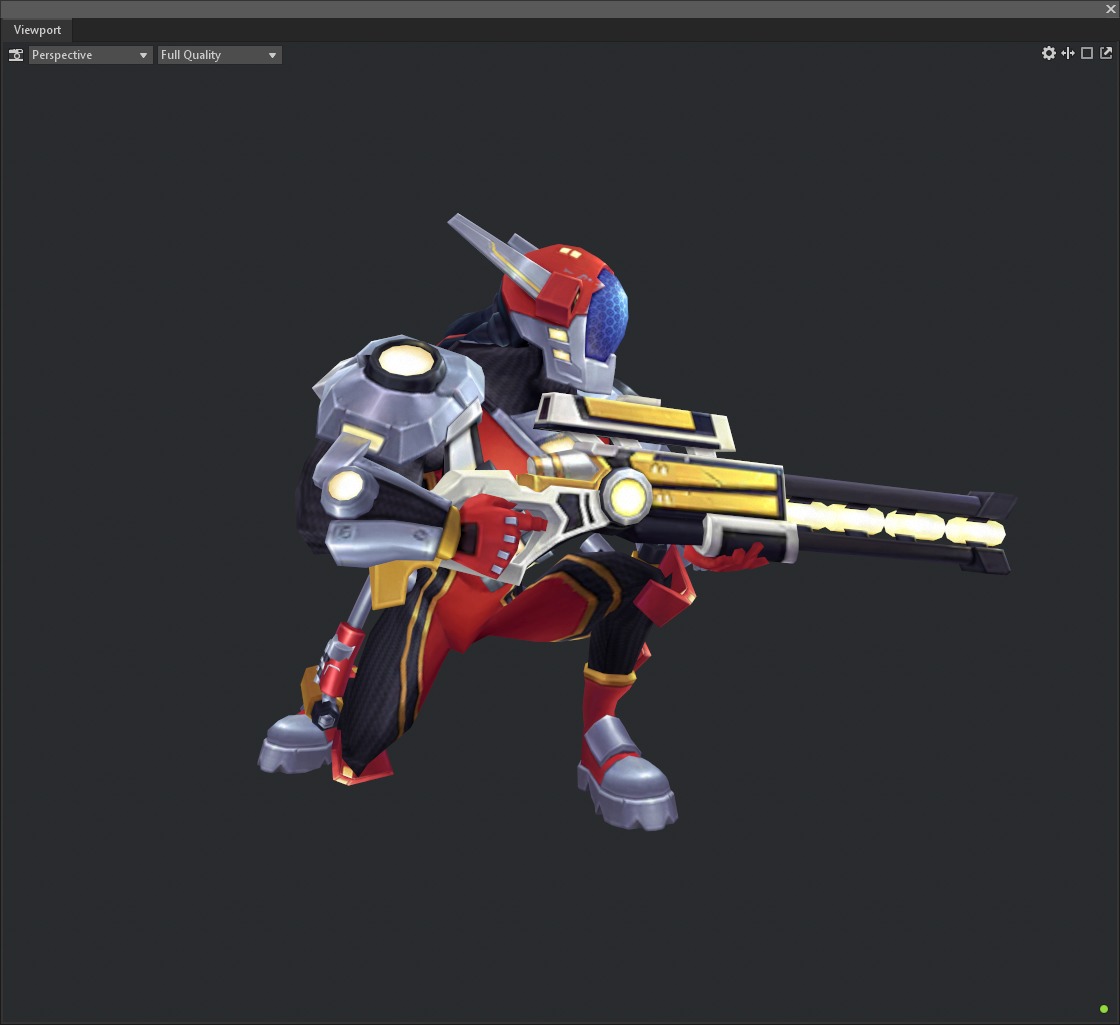 Sniper Low-poly 3D model_11