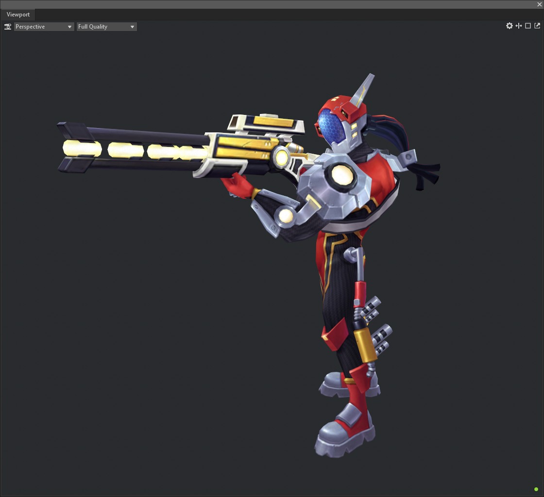 Sniper Low-poly 3D model_4