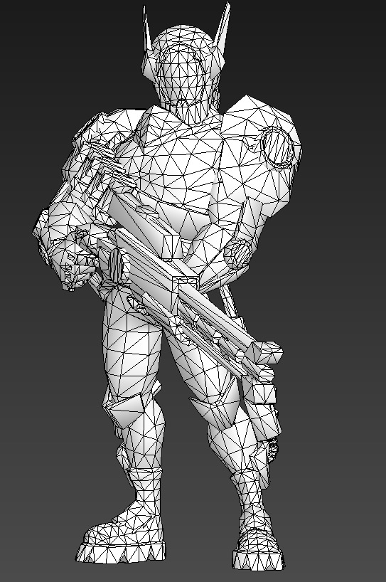 Sniper Low-poly 3D model_15