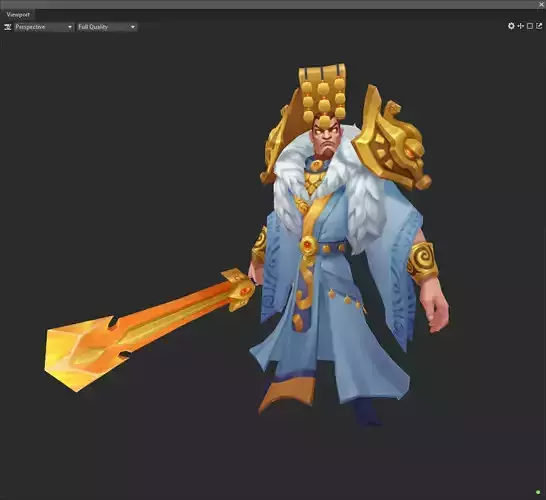 Three Kingdoms Low-poly 3D model