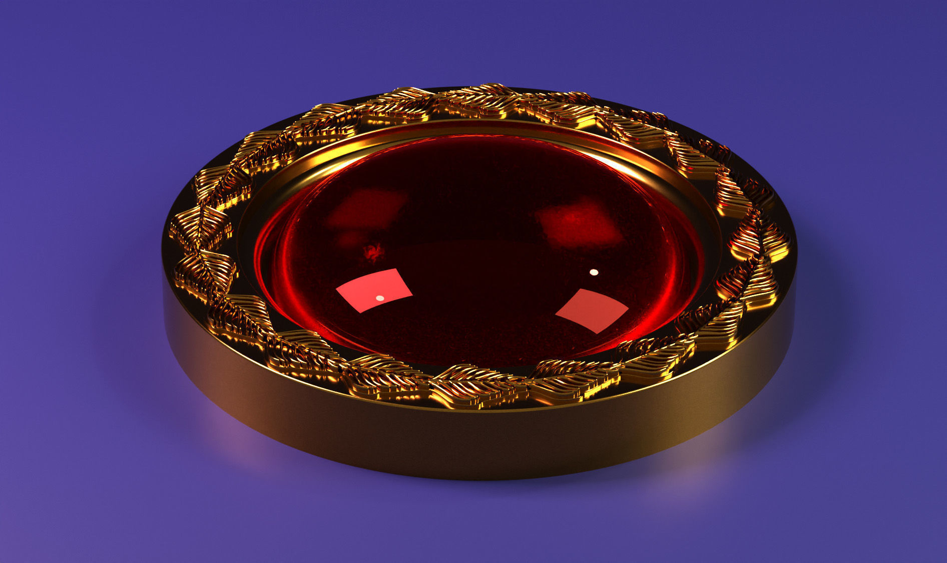  Evil Queen Brooch 3D print model 3D print model_1