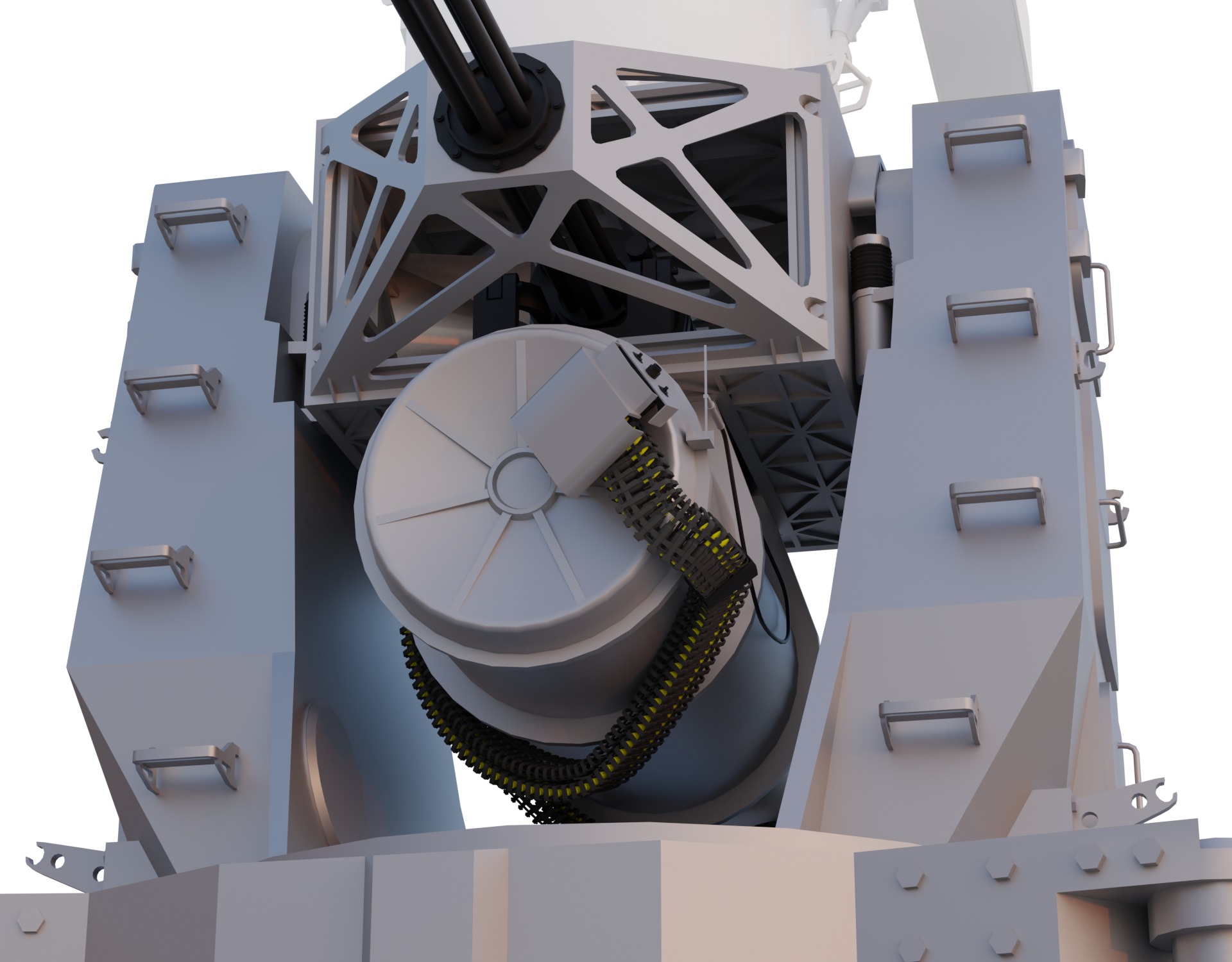 Phalanx CIWS Low-poly 3D model_13