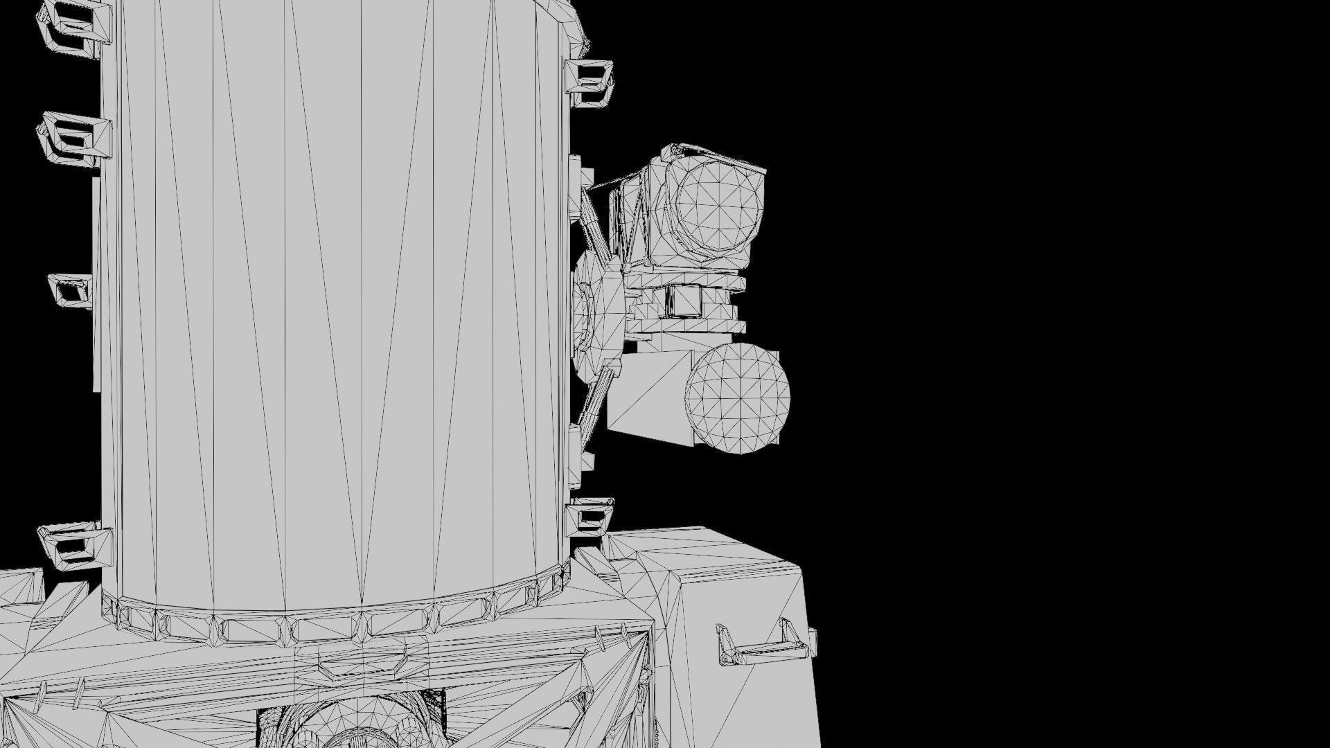 Phalanx CIWS Low-poly 3D model_15