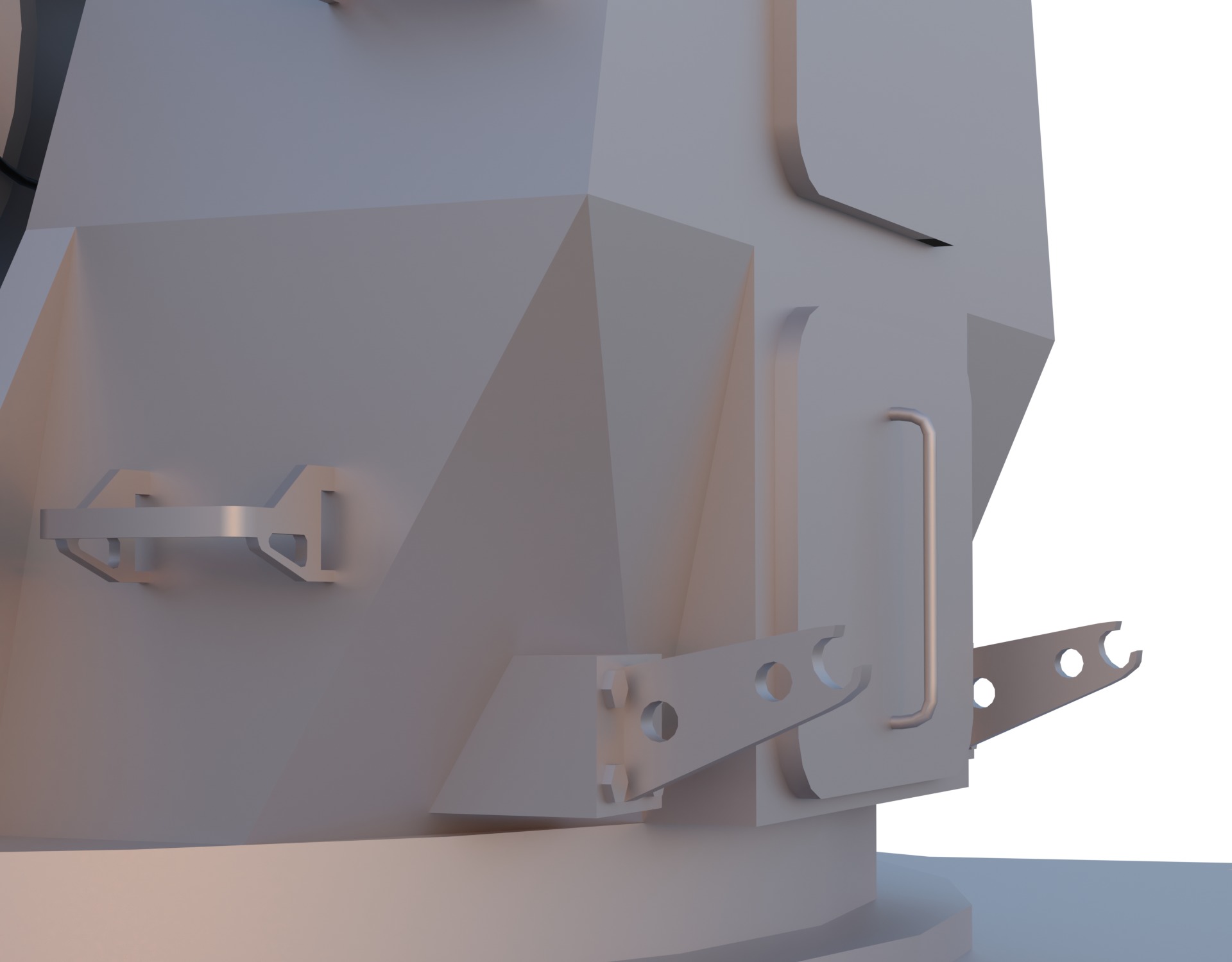 Phalanx CIWS Low-poly 3D model_2