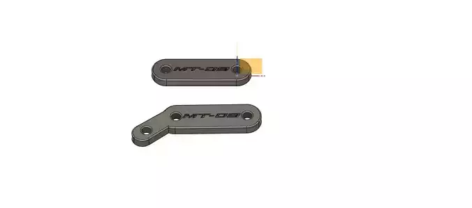 MT-09 Rear Passenger Foot peg delete 3D print model
