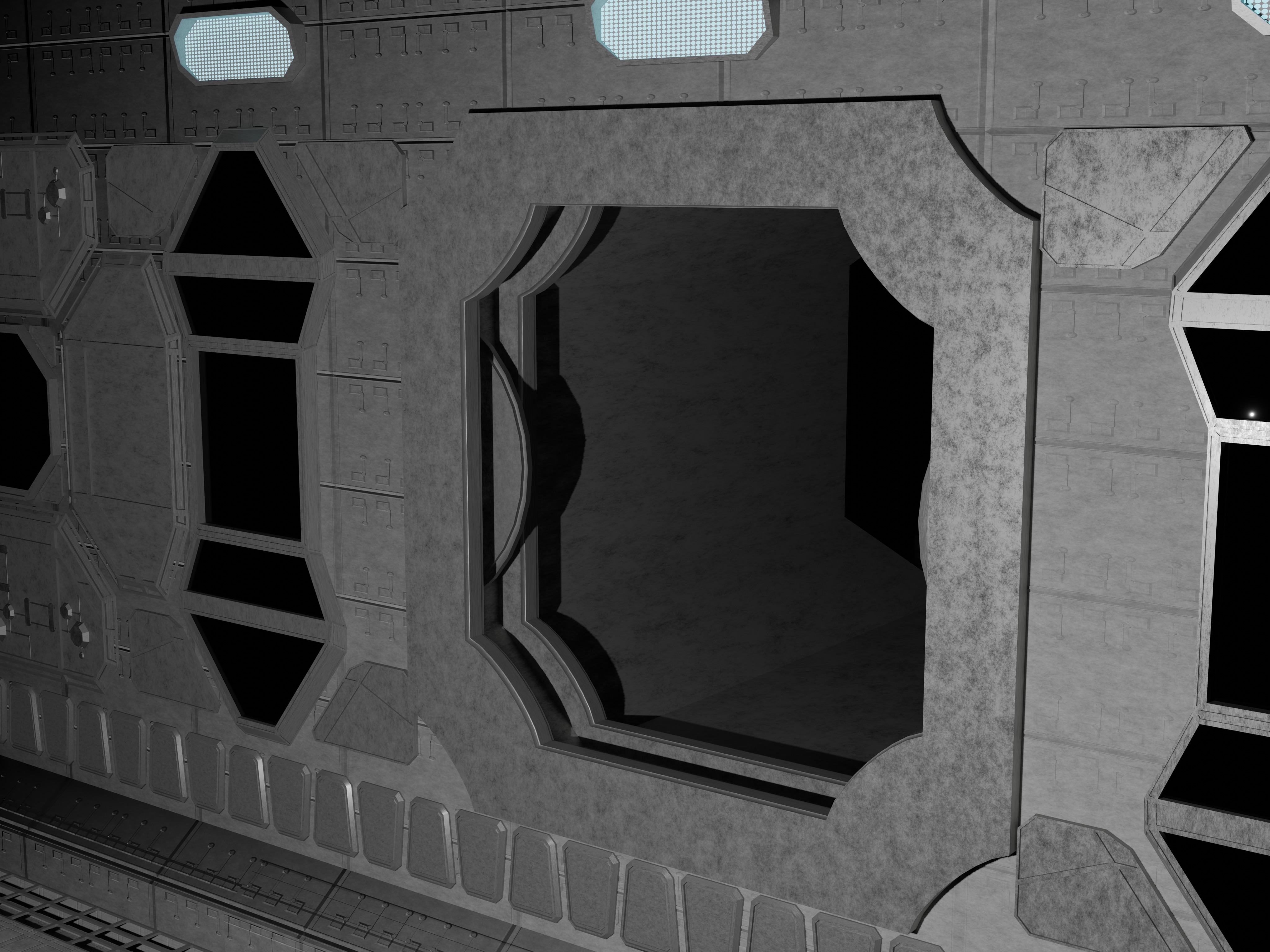 Make your own space station - Extended Detailed set Low-poly 3D model_2