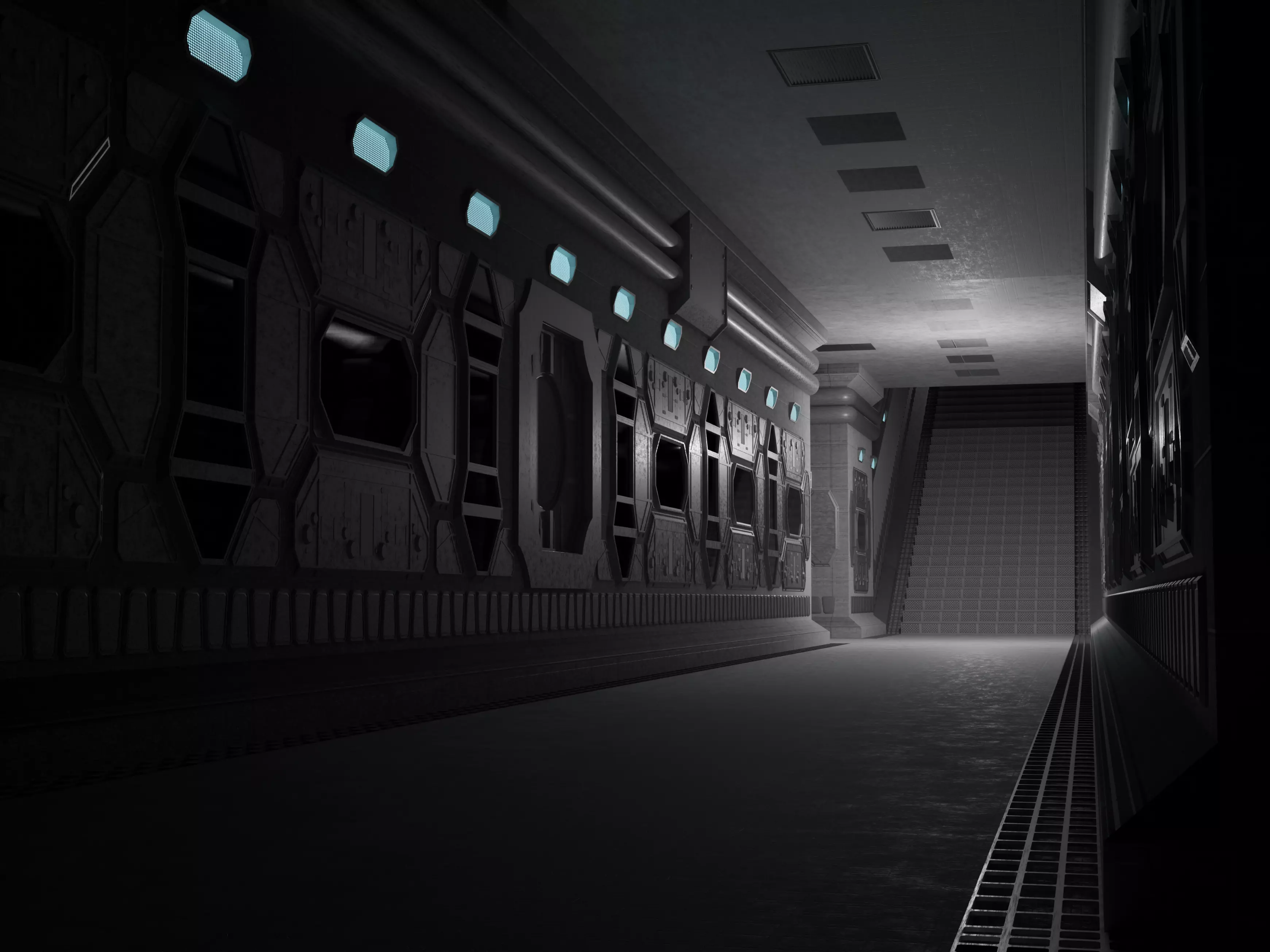 Make your own space station - Extended Detailed set Low-poly 3D model_0