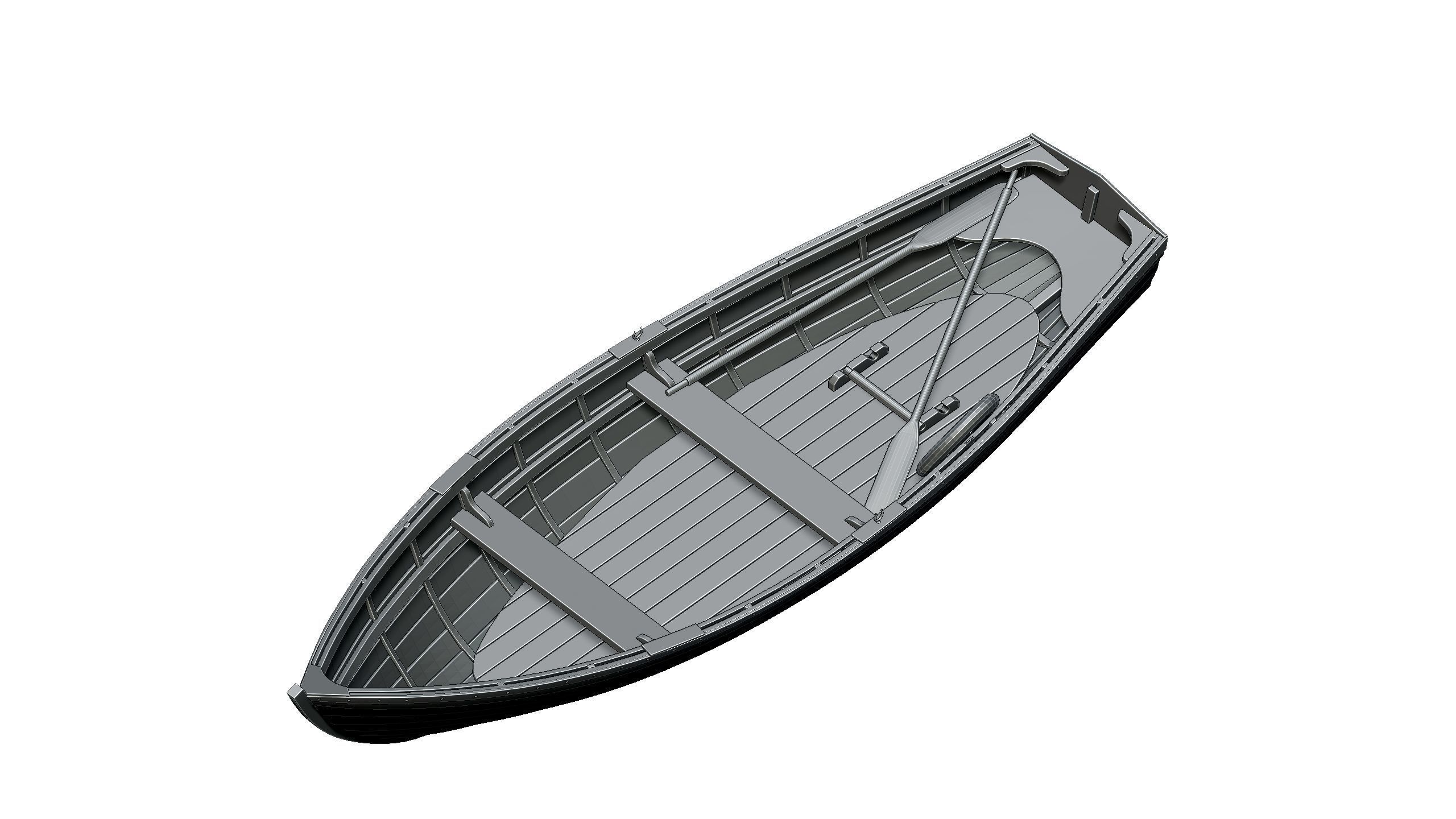 Wooden Boat 3D print model_5