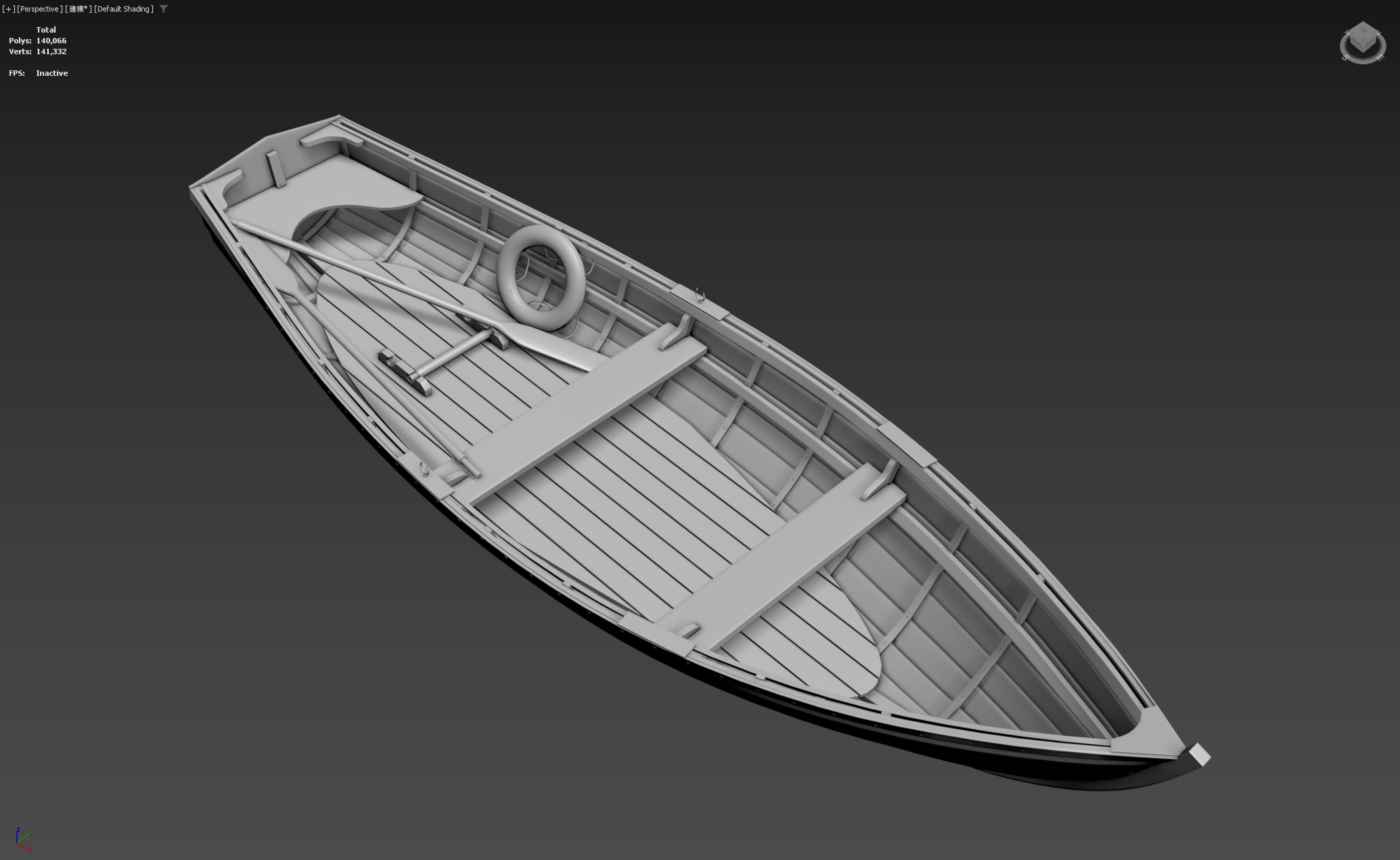 Wooden Boat 3D print model_11