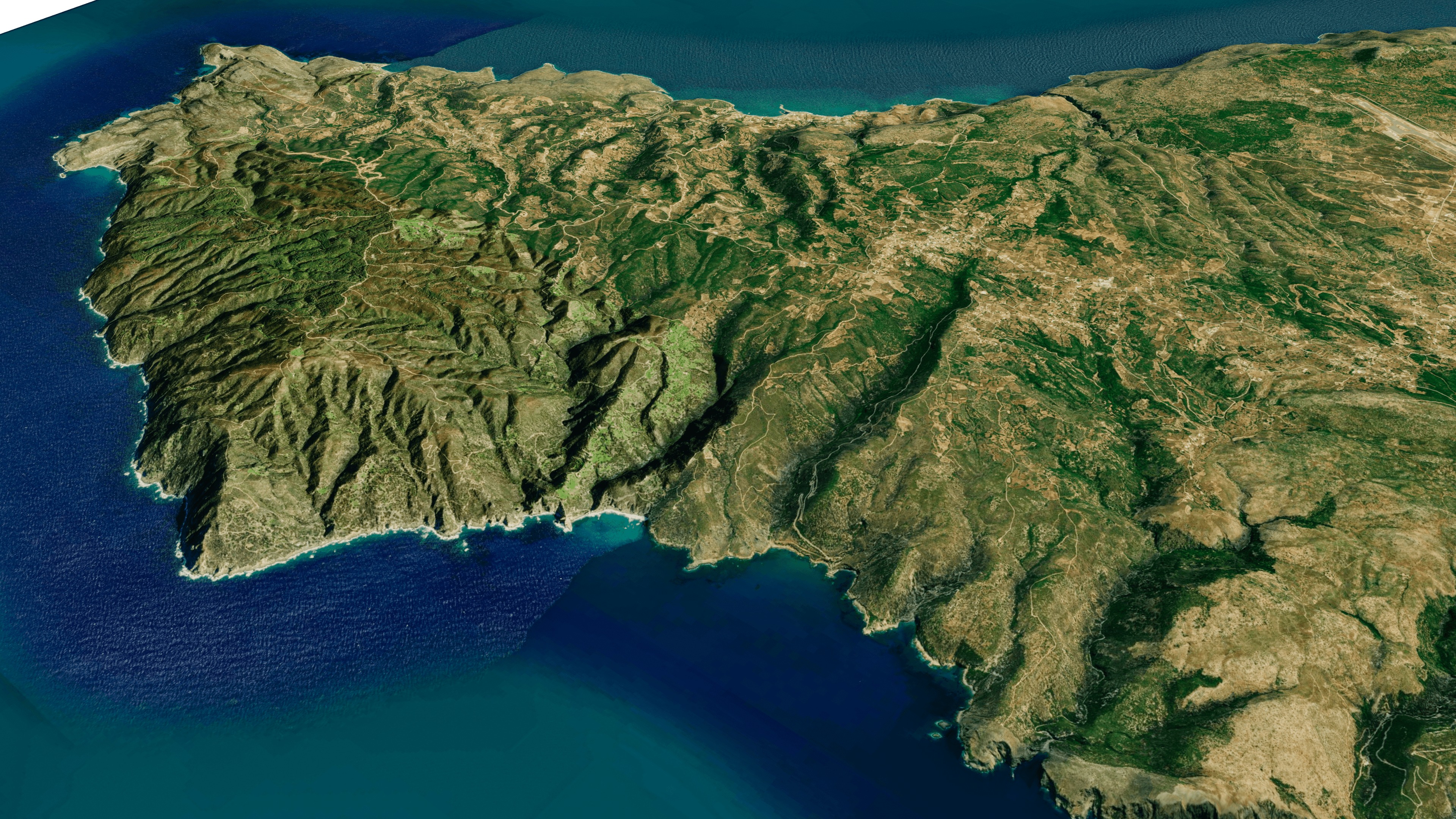 Cythera island 3d model terrain Low-poly 3D model_9