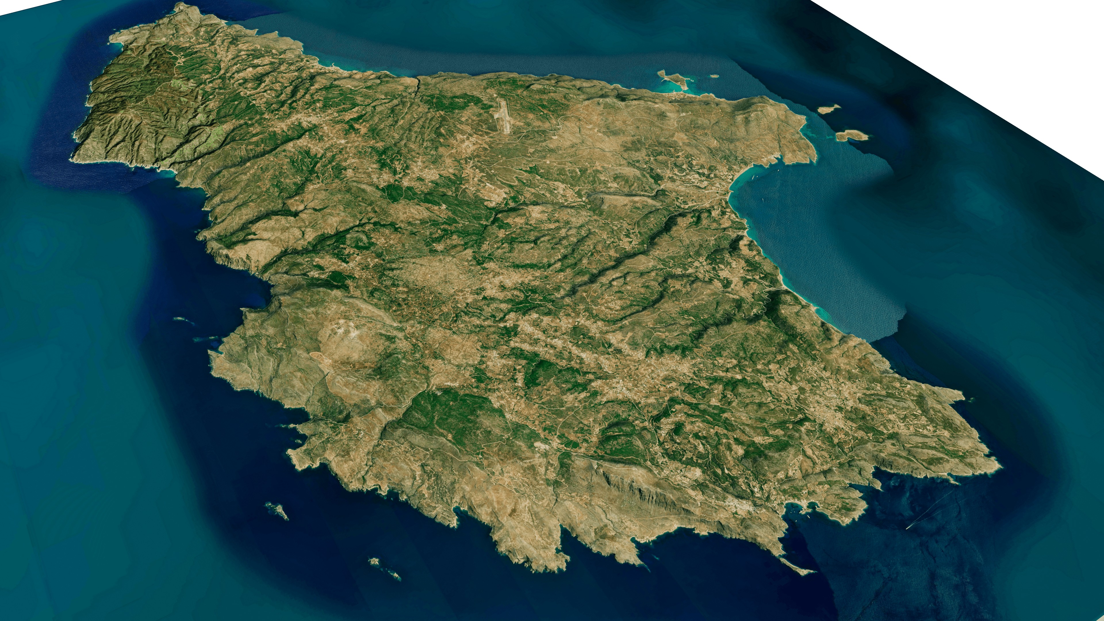 Cythera island 3d model terrain Low-poly 3D model_11